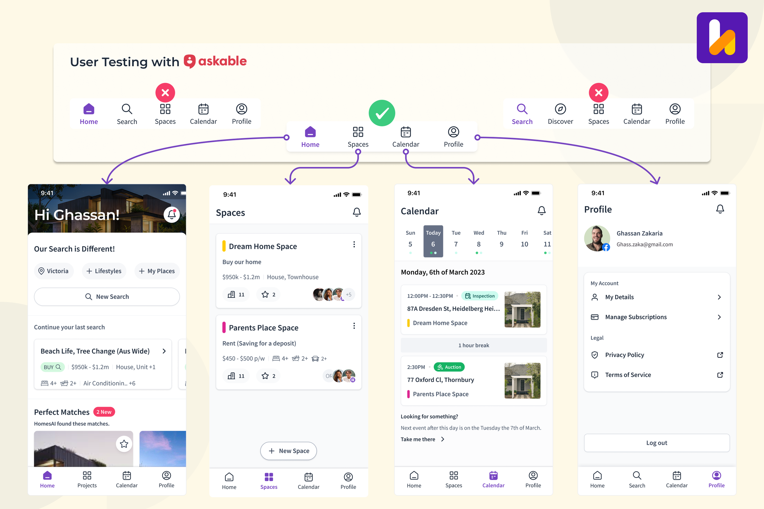 Mobile App IA Re-Design