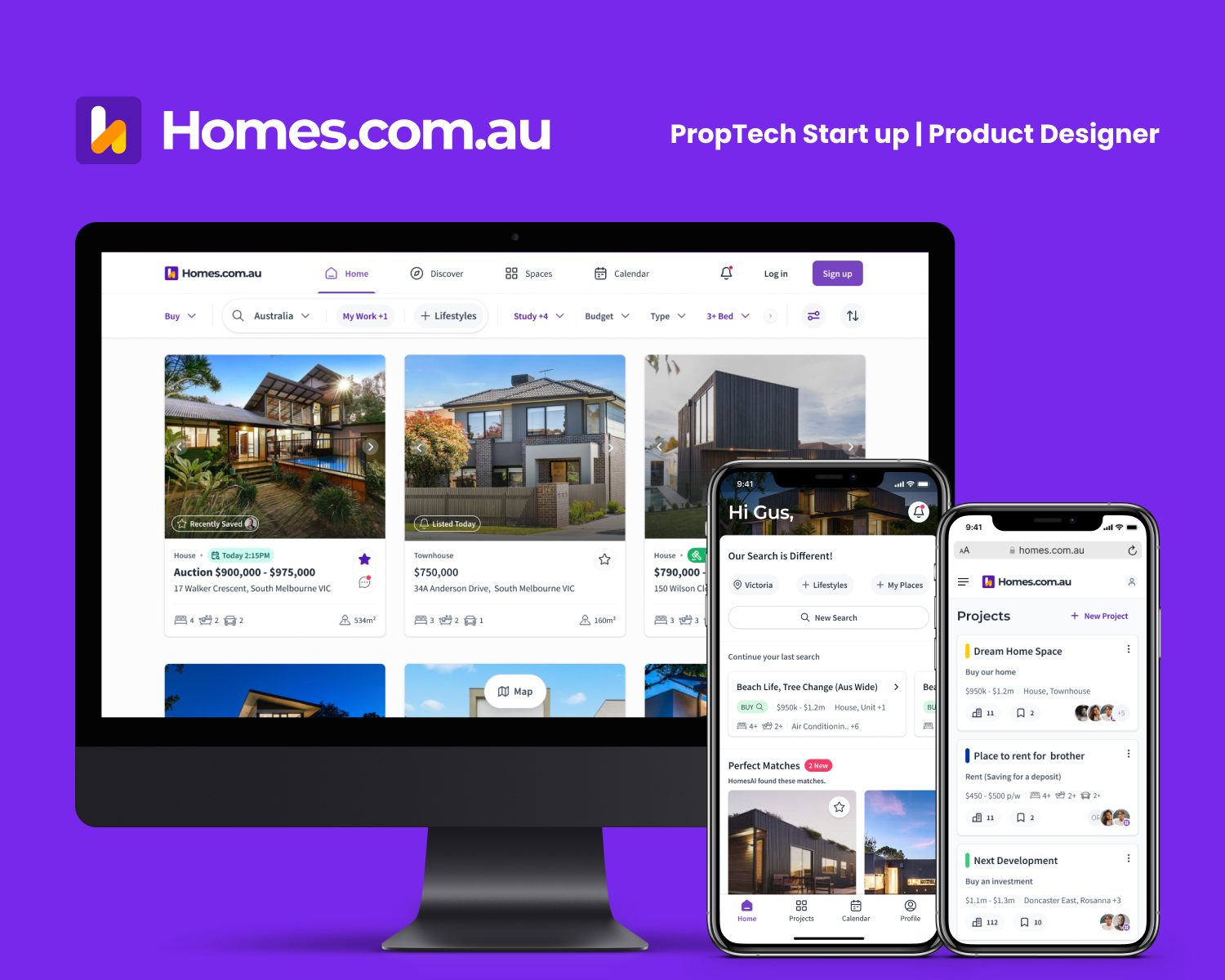 The social, intelligent, realestate platform. Helping Australians find their next home quicker together!
