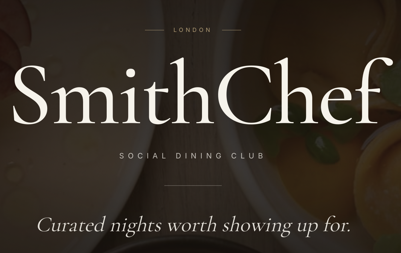 Smith Chef X Canto 73 - Fine Dining and Comedy night 8th October 2026