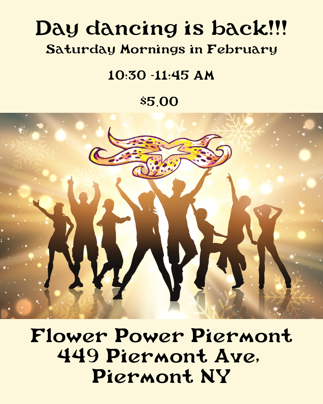 Day dancing on Saturday Feb 7th, 2026