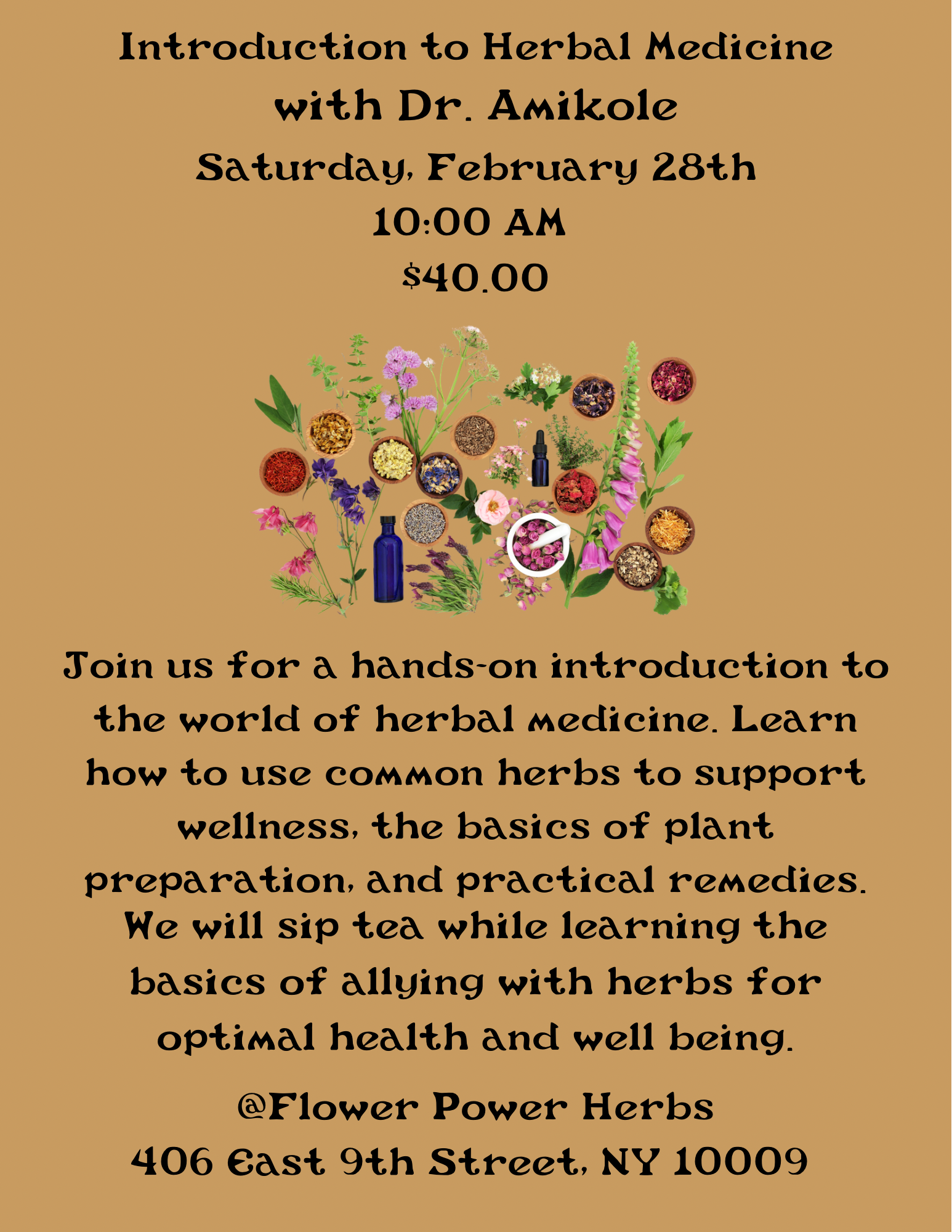 Introduction to Herbal Medicine with Dr. Amikole