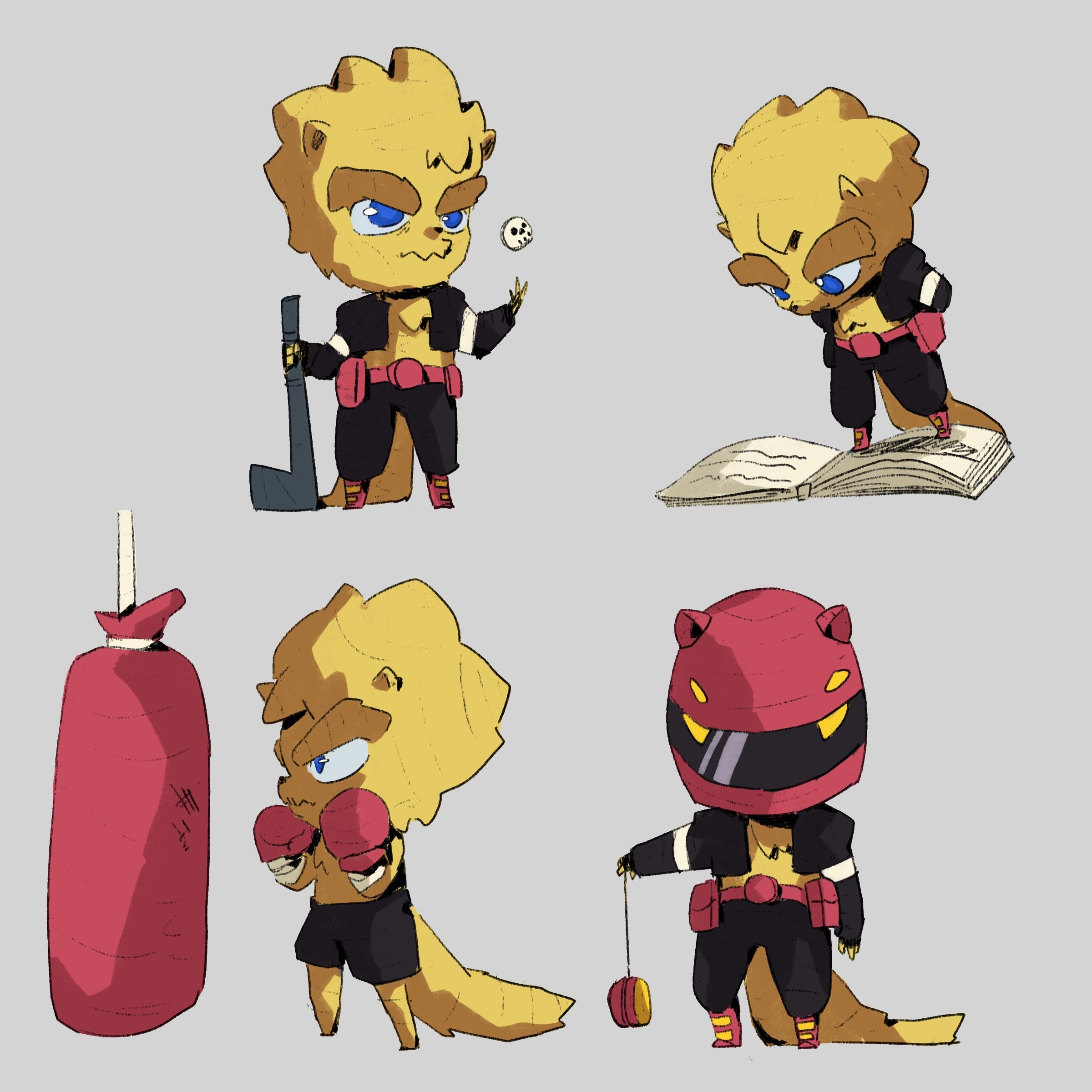Gef comic book character design