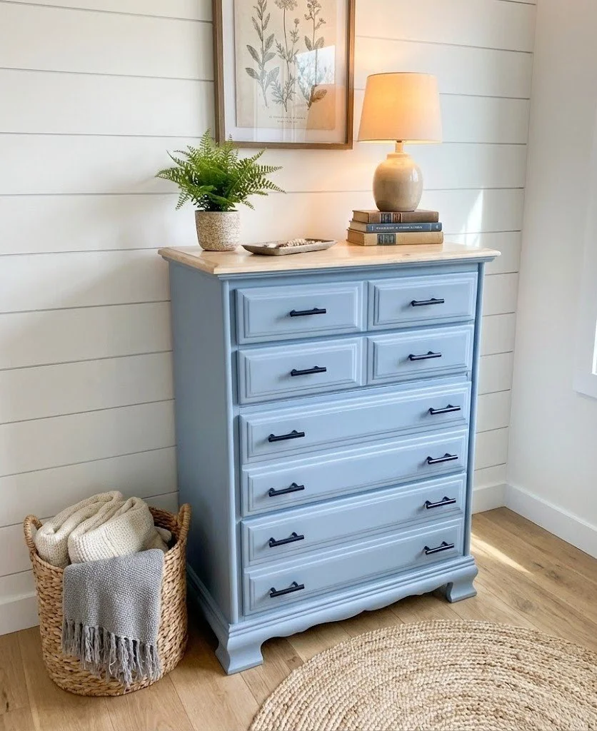 This beautiful blue/gray chest of drawers has found her new home with a wonderful lady! I think deliveries like this happen to remind me just how thankful I am that my talents and gifts can sometimes make a huge difference to someone else! Wishing th