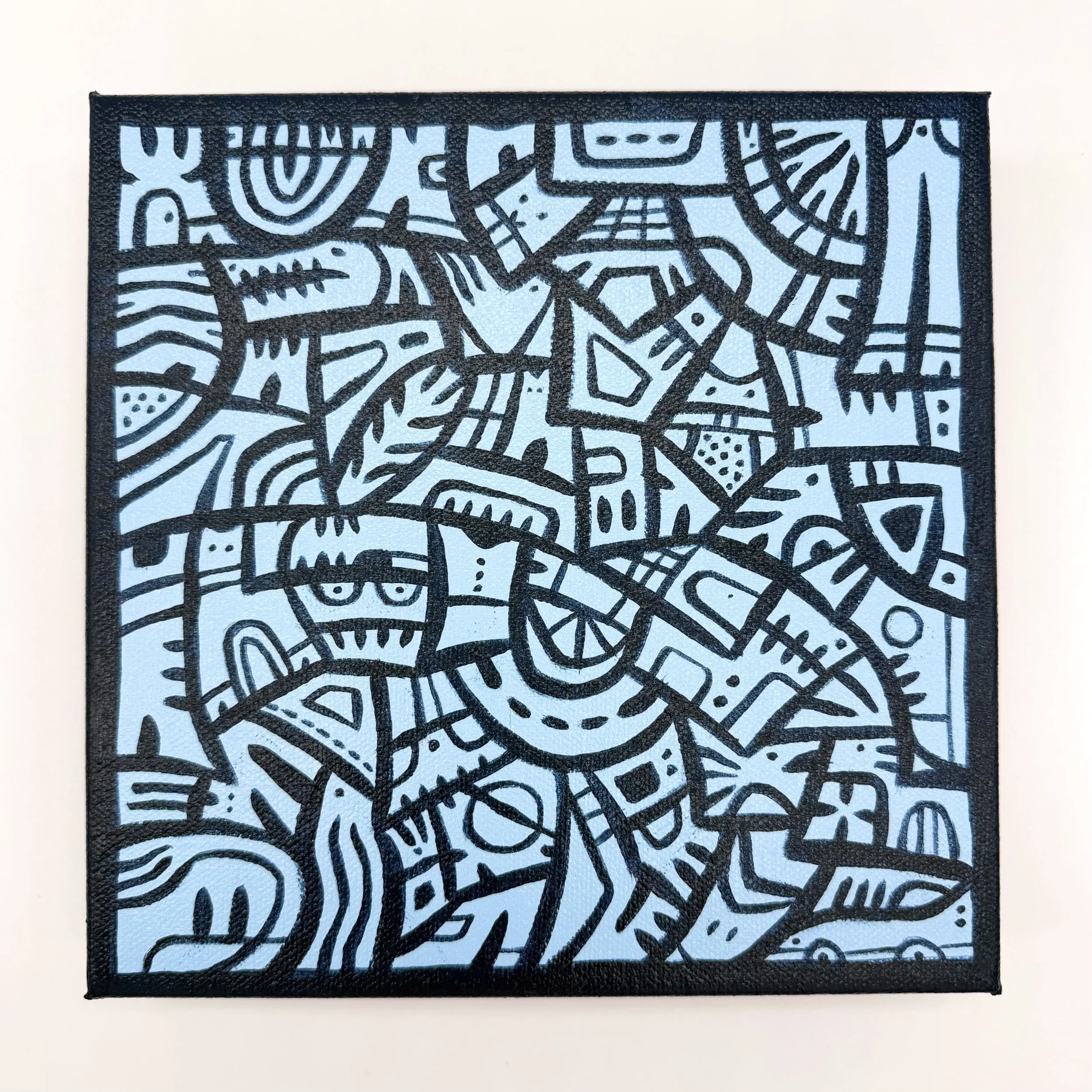 Bits and Pieces: Ocean Air - 8"x8" - Acrylic on Canvas- SOLD