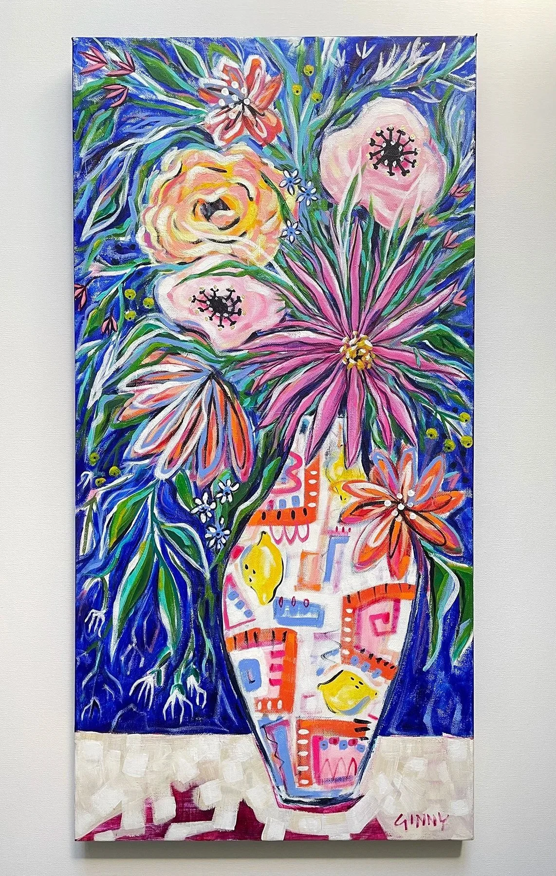 All That and Then Some - 30"x 15" - Acrylic on Canvas- SOLD