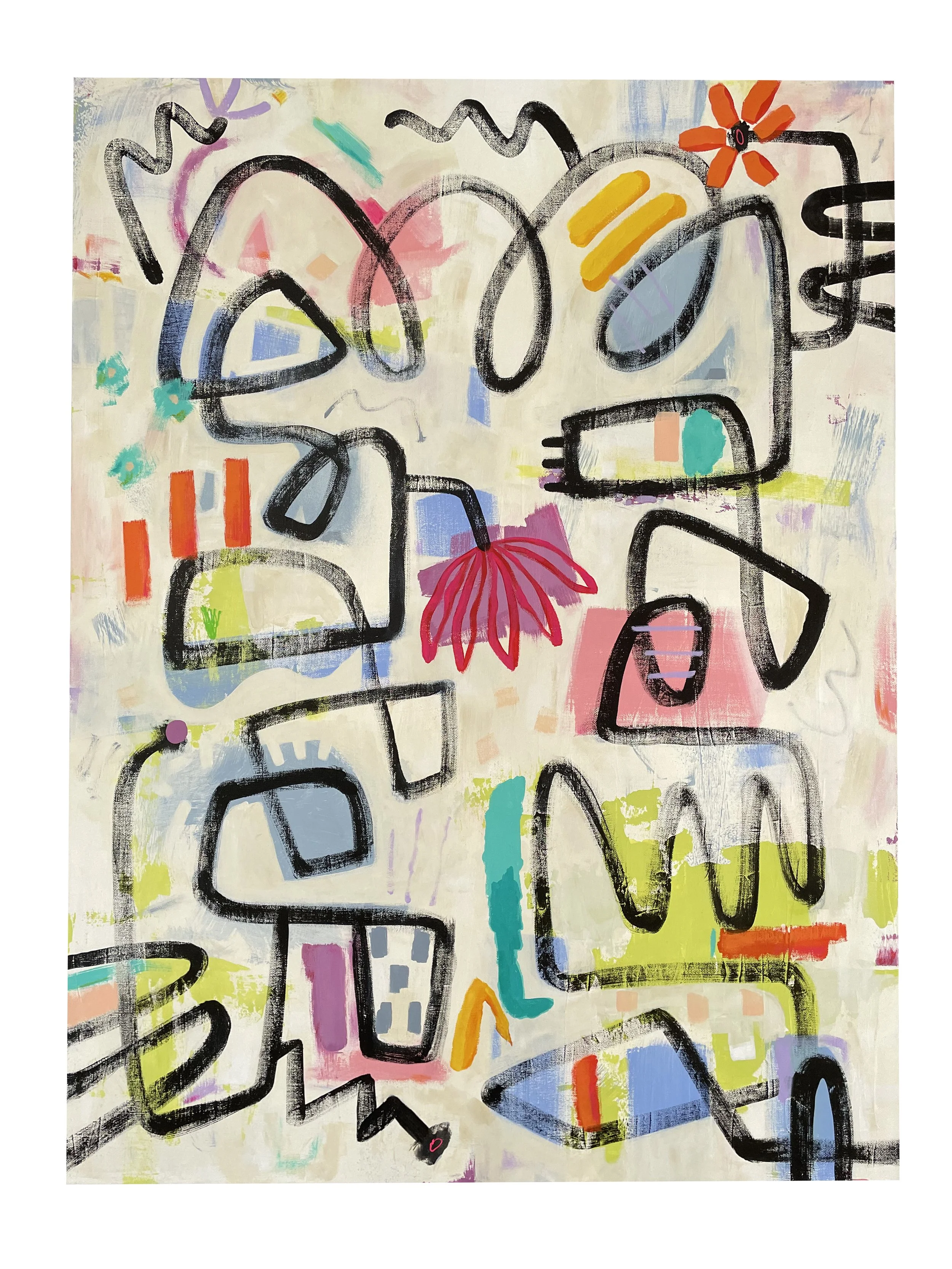 This, That, These, and Those - 40"x 30" - Acrylic on Canvas - SOLD