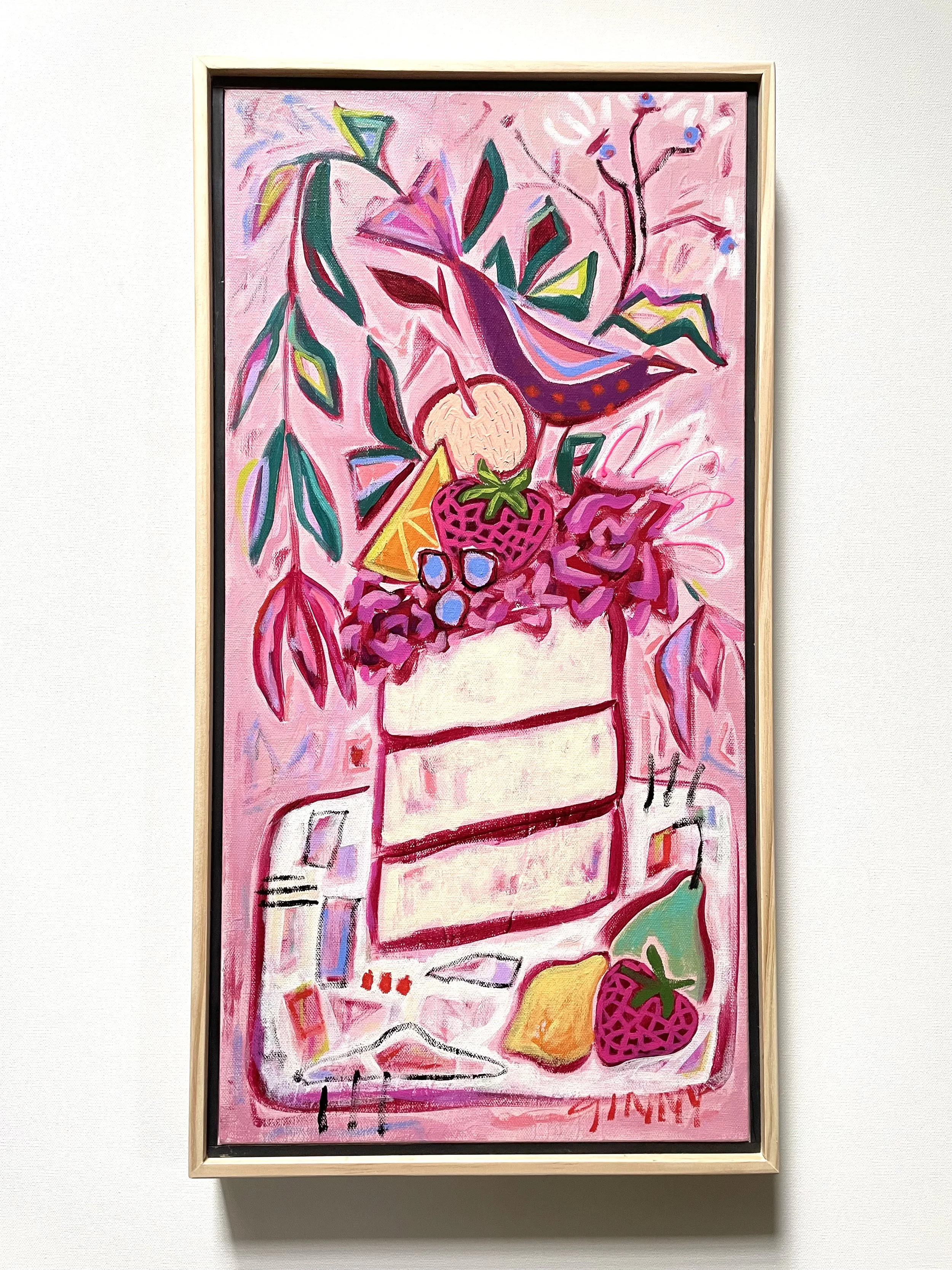 Gimme' Some Sugar- 25" x 13" - Acrylic on Canvas- SOLD