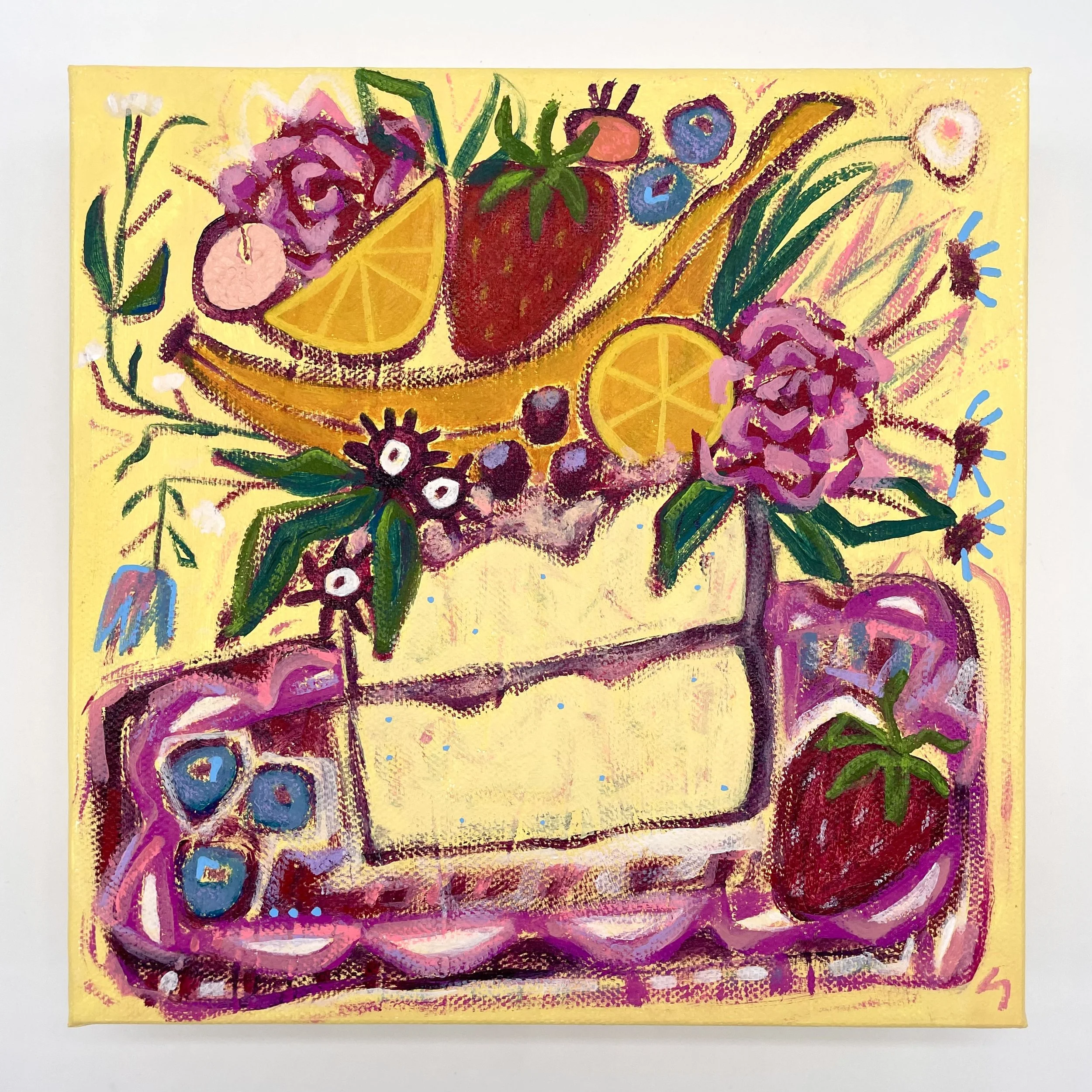 Debbie - 8" x 8" - Acrylic on Canvas - SOLD