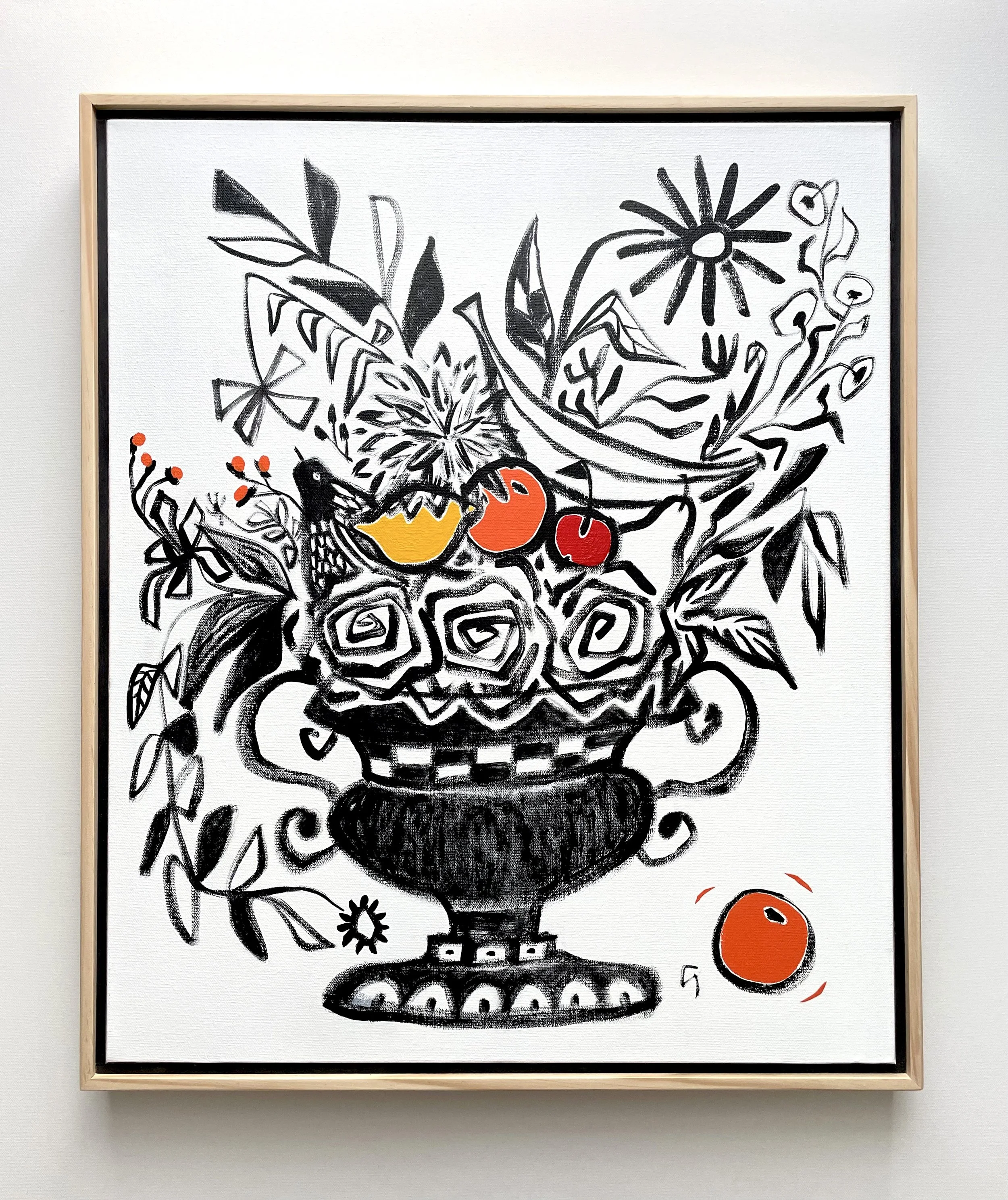 Enough is Enough - 25" x 21" - Acrylic on Canvas - SOLD