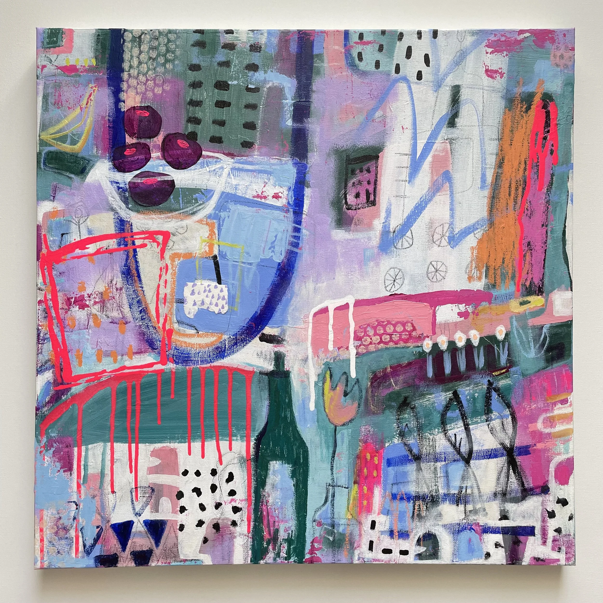 Fruit Loop - 24"x24" - Acrylic on Canvas- SOLD