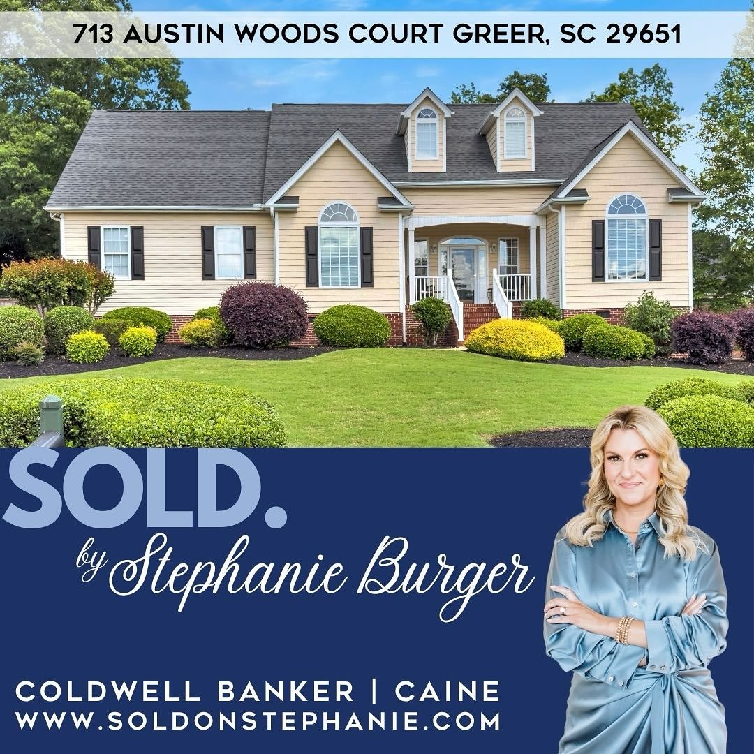 Just Sold! 🌟 

Congratulations to my sellers for closing one chapter, and starting another! 💫 

Thank you for choosing me as your Realtor!💙 

#SoldonStephanie⁠
#YouDeservetheBestinRealEstate⁠
#CBCaine⁠
#GreenvilleSCRealtor⁠
#ILoveWhatIDo⁠
www.Sold