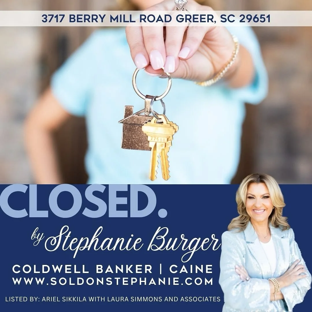 Closed!🌟 

Congratulations to my buyers on their closing today! 

Thank you for trusting me as your Realtor!
💙 🔑 

#JustClosed
#SoldonStephanie⁠
#YouDeservetheBestinRealEstate⁠
#CBCaine⁠
#GreenvilleSCRealtor⁠
#ILoveWhatIDo⁠
www.SoldonStephanie.com