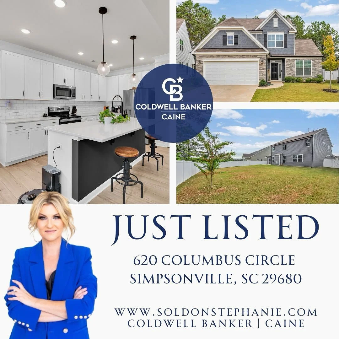✨ Just Listed in Simpsonville! ✨

Welcome to 📍620 Columbus Circle, a stunning new craftsman-style home built in 2024 located in the sought-after Greenrich Mill community. 🏡

✅ Gorgeous stone &amp; hardboard exterior with detailed trim
✅ 16-ft ceili