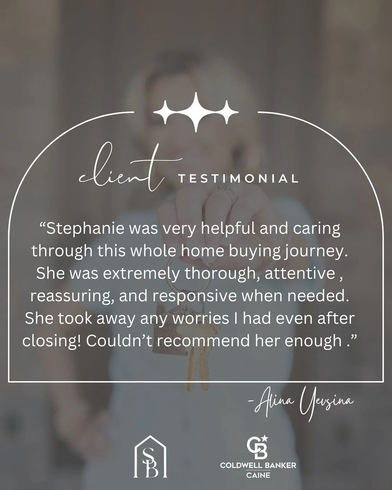 Client Testimonial
 ⭐️⭐️⭐️⭐️⭐️

You Deserve the Best in Real Estate! 

#ClientTestimonial
#SoldonStephanie⁠
#YouDeservetheBestinRealEstate⁠
#CBCaine⁠
#GreenvilleSCRealtor⁠
#ILoveWhatIDo⁠
www.SoldonStephanie.com⁠
280+ 5-Star Reviews 🔗in BIO