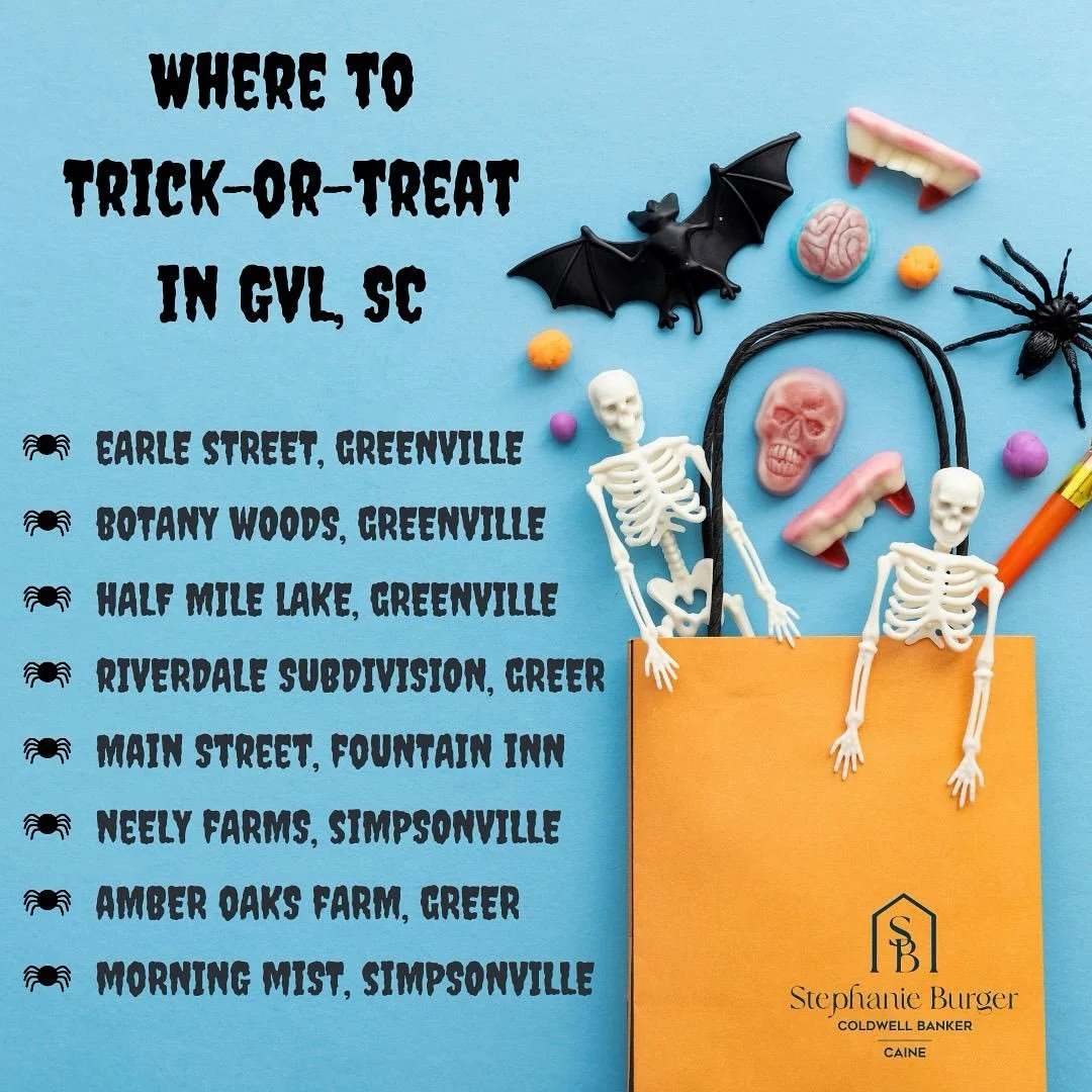 Almost time to get SPOOKY! 👻

Living out in the country but still want to fill that candy bucket? 🎃 Head to these Greenville neighborhoods that are legendary for their spooky vibes and top-tier trick-or-treating! 🍬

#TrickorTreat
#HappyHalloween
#