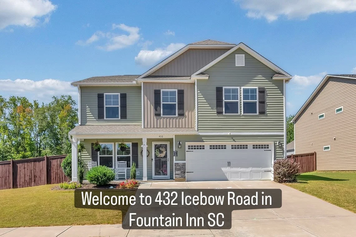 Feature Friday 🌟

Looking for more space, style, and comfort? Don&rsquo;t miss 432 Icebow Road in Fountain Inn&rsquo;s popular Winterbrook community! This 5-bedroom, 3-bath beauty offers over 3,000 sq. ft. of open, modern living, featuring a granite