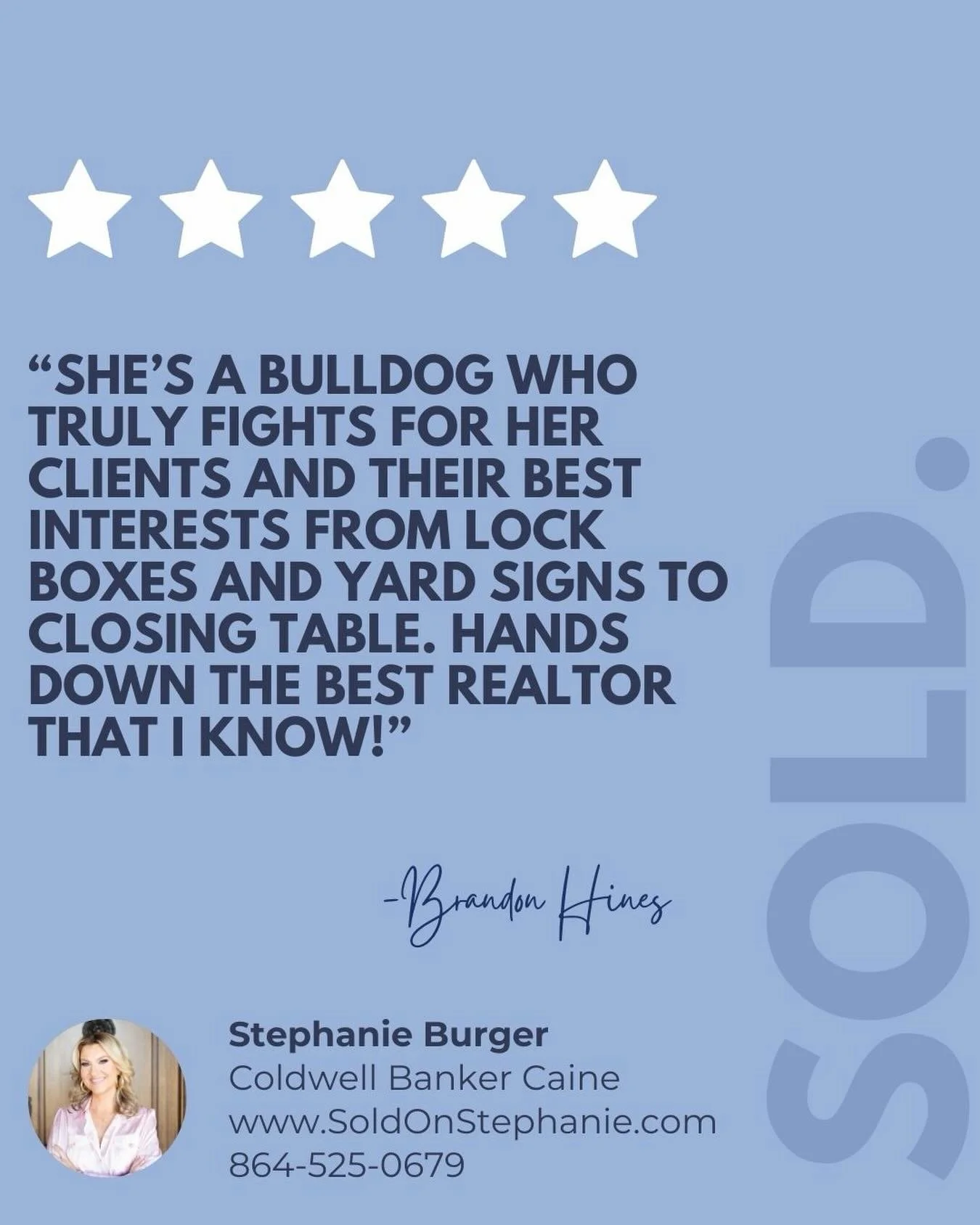 Client Testimonial&nbsp;
⭐️⭐️⭐️⭐️⭐️&nbsp;
&nbsp;&nbsp;
You Deserve the Best in Real Estate! &nbsp;
&nbsp;&nbsp;
#ClientTestimonial&nbsp;
#SoldonStephanie⁠&nbsp;
#YouDeservetheBestinRealEstate⁠&nbsp;
#CBCaine⁠&nbsp;
#GreenvilleSCRealtor⁠&nbsp;
#ILoveW