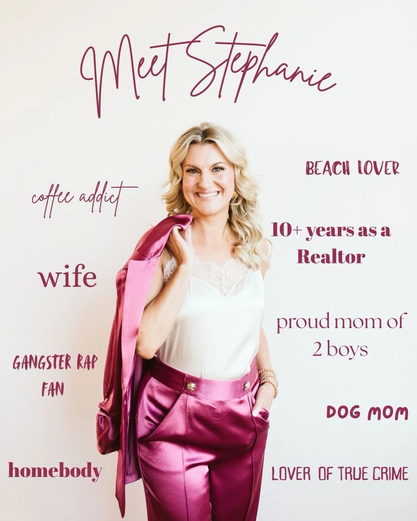 It&rsquo;s been a while since I&rsquo;ve shared an introduction, so if you&rsquo;re new here, let me tell you a little about myself! ✨ 

My name is Stephanie Burger and I&rsquo;m a Realtor with Coldwell Banker Caine here in Greenville SC. 🌟 I&rsquo;