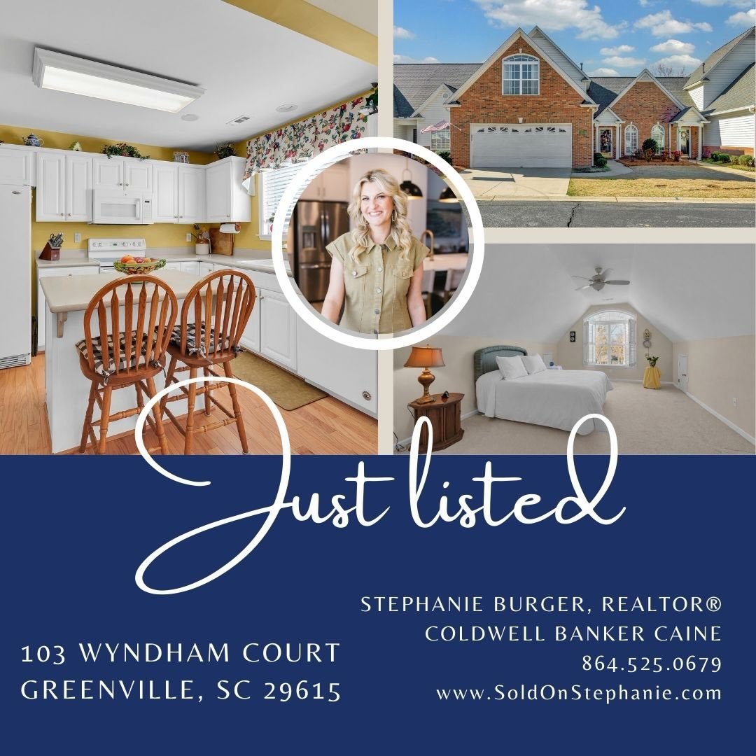 🚨 New home alert!! 🚨 
📍 103 Wyndham Court Greenville, SC

Just listed in Ivybrooke on Greenville&rsquo;s Eastside, this brick townhome combines architectural detail, natural light and low-maintenance living in one of the most convenient locations 