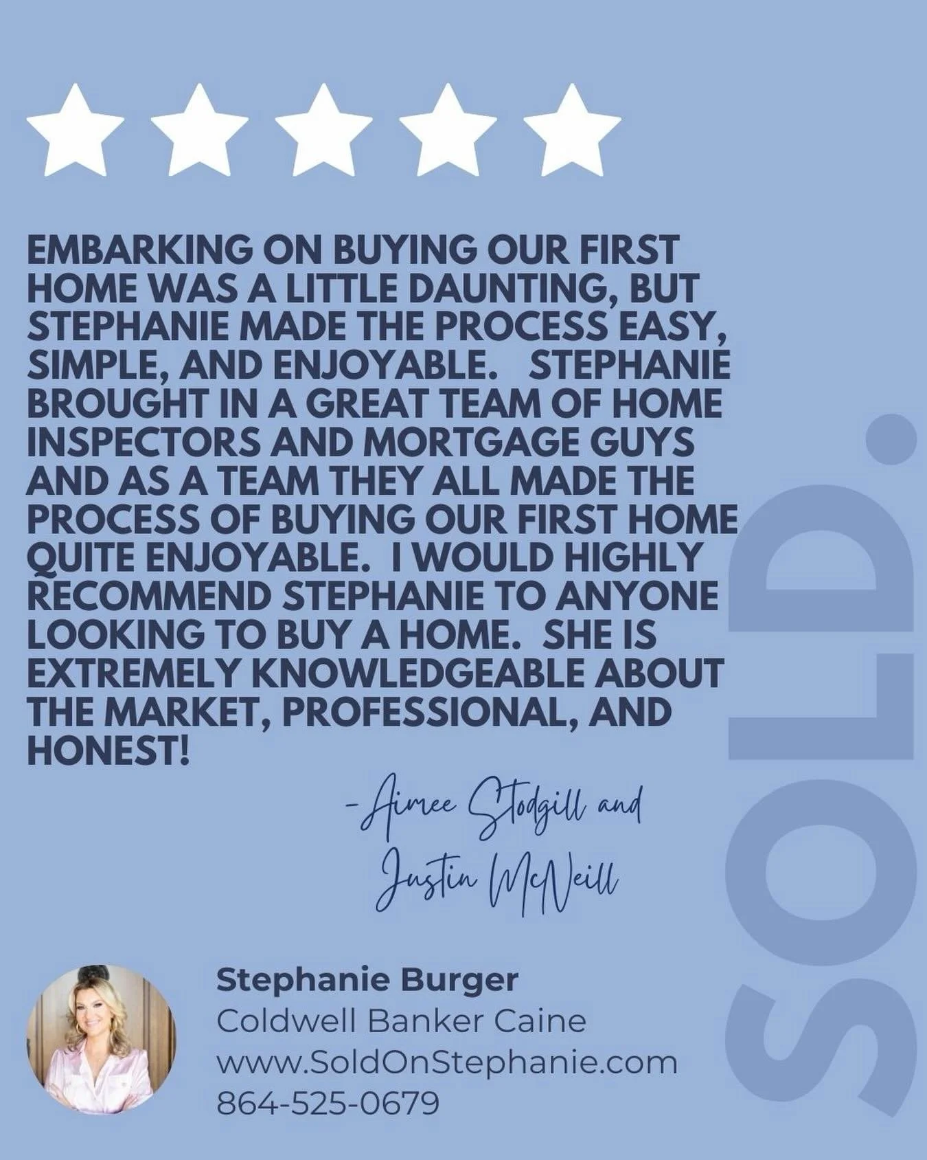 Client Testimonial&nbsp;
⭐️⭐️⭐️⭐️⭐️&nbsp;
&nbsp;&nbsp;
You Deserve the Best in Real Estate! &nbsp;
&nbsp;&nbsp;
#ClientTestimonial&nbsp;
#SoldonStephanie⁠&nbsp;
#YouDeservetheBestinRealEstate⁠&nbsp;
#CBCaine⁠&nbsp;
#GreenvilleSCRealtor⁠&nbsp;
ILoveWh