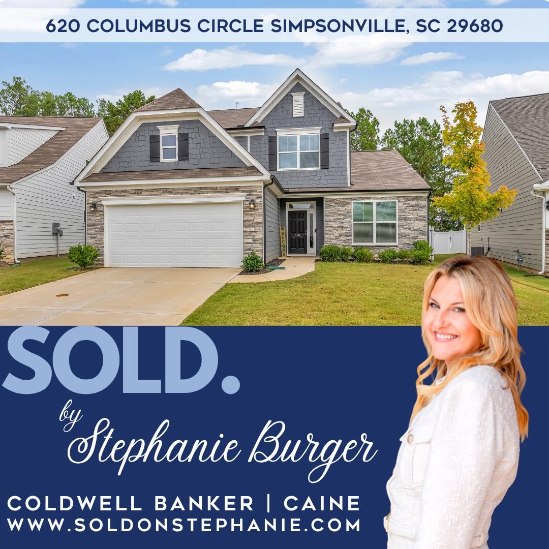 🌟 Just Sold! 

Congratulations to my clients on his closing today! 

Thank you for trusting me as your Realtor. 💙 

#SoldonStephanie⁠&nbsp;
#YouDeservetheBestinRealEstate⁠&nbsp;
#CBCaine⁠&nbsp;
#GreenvilleSCRealtor⁠&nbsp;
#ILoveWhatIDo⁠&nbsp;
www.S
