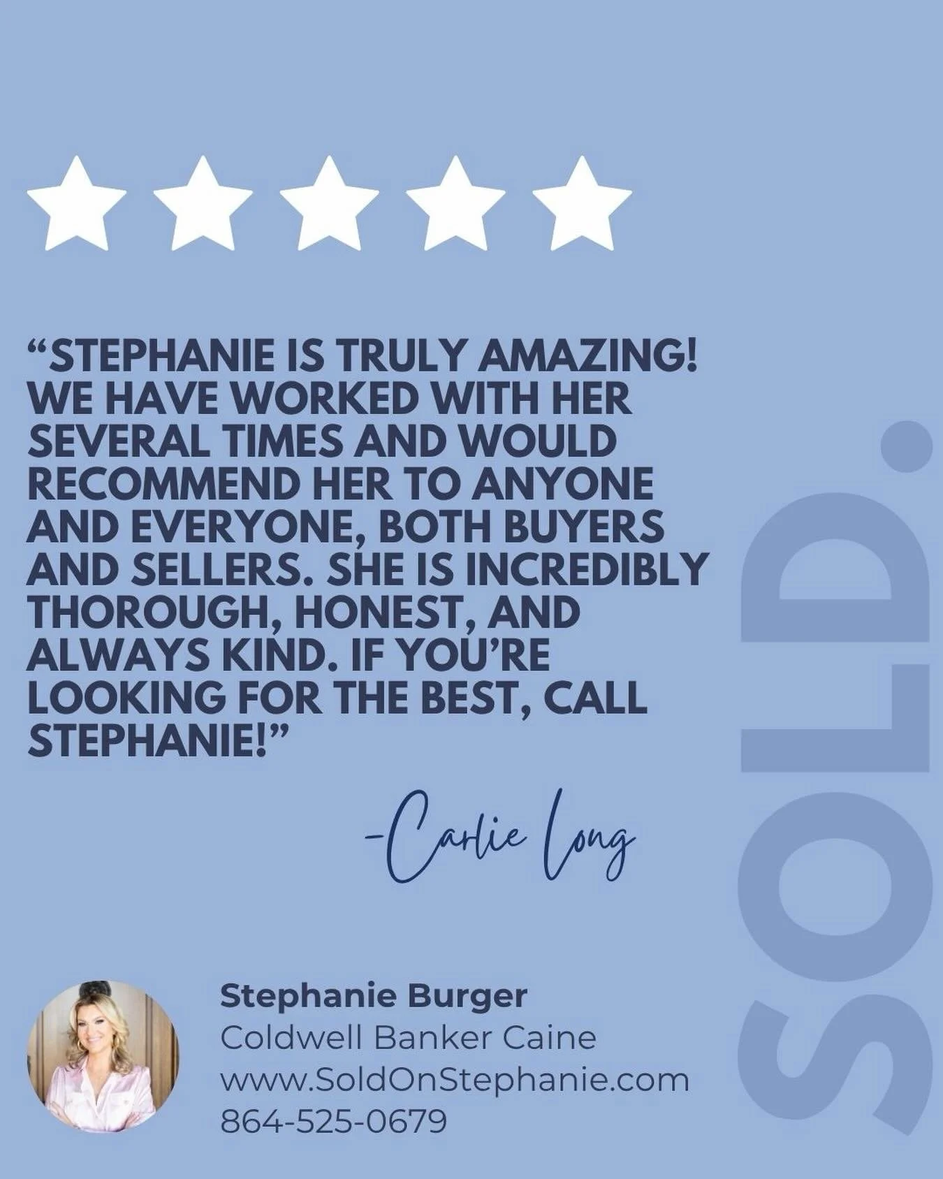 Client Testimonial&nbsp;
⭐️⭐️⭐️⭐️⭐️&nbsp;
&nbsp;&nbsp;
You Deserve the Best in Real Estate! &nbsp;
&nbsp;&nbsp;
#ClientTestimonial&nbsp;
#SoldonStephanie⁠&nbsp;
#YouDeservetheBestinRealEstate⁠&nbsp;
#CBCaine⁠&nbsp;
#GreenvilleSCRealtor⁠&nbsp;
ILoveWh