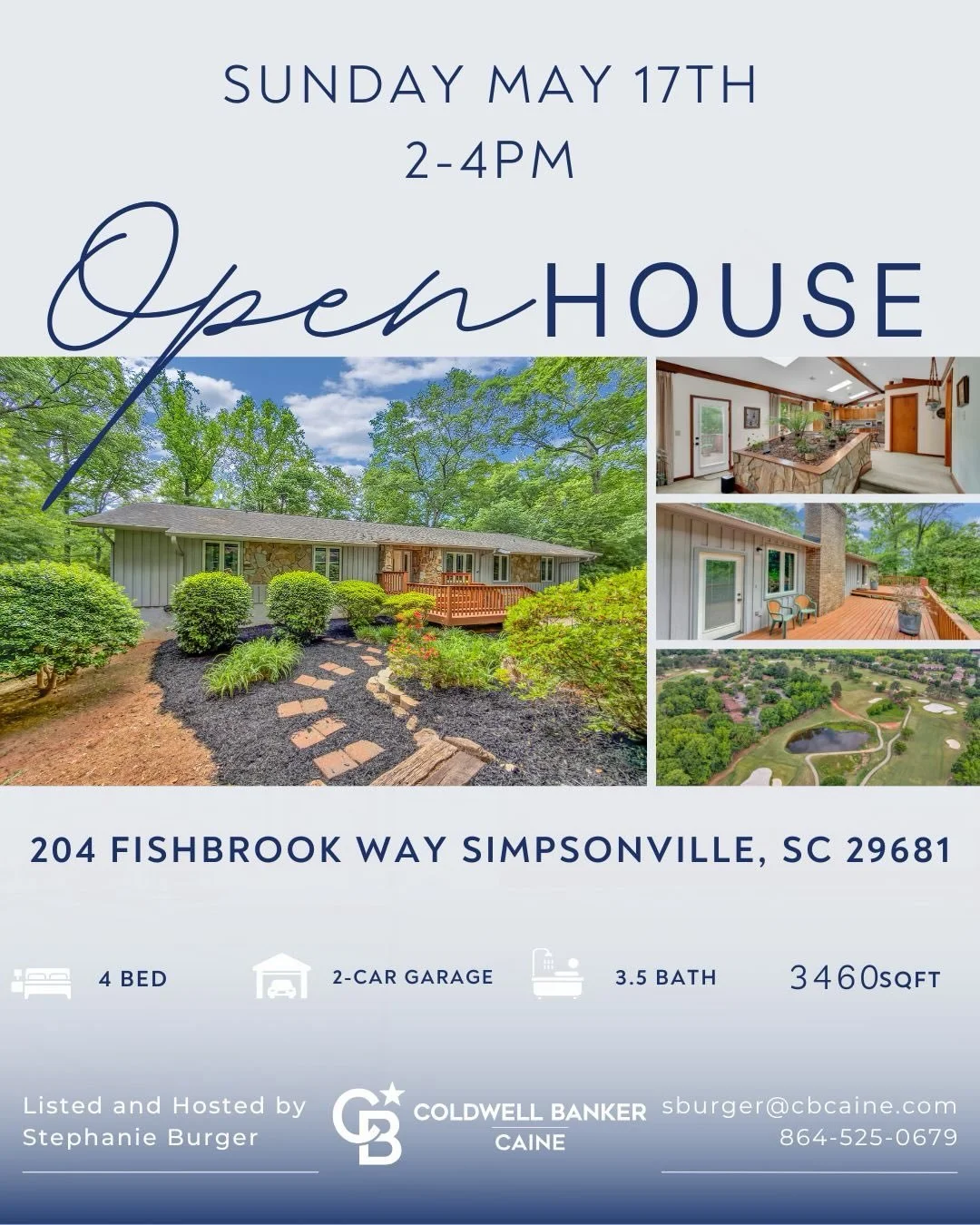 🏡 OPEN HOUSE THIS SUNDAY 🏡
Join me May 17th from 2&ndash;4 PM at
📍 204 Fishbrook Way, Simpsonville, SC

Step back in time when you tour this incredibly well maintained mid-century modern home in the Holly Tree community of Simpsonville. This home 