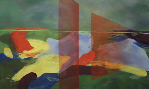 I WALKED IN THE LANDSCAPPES TO OPEN MY EYES, 39x65 inches, oil on canvas, 2026