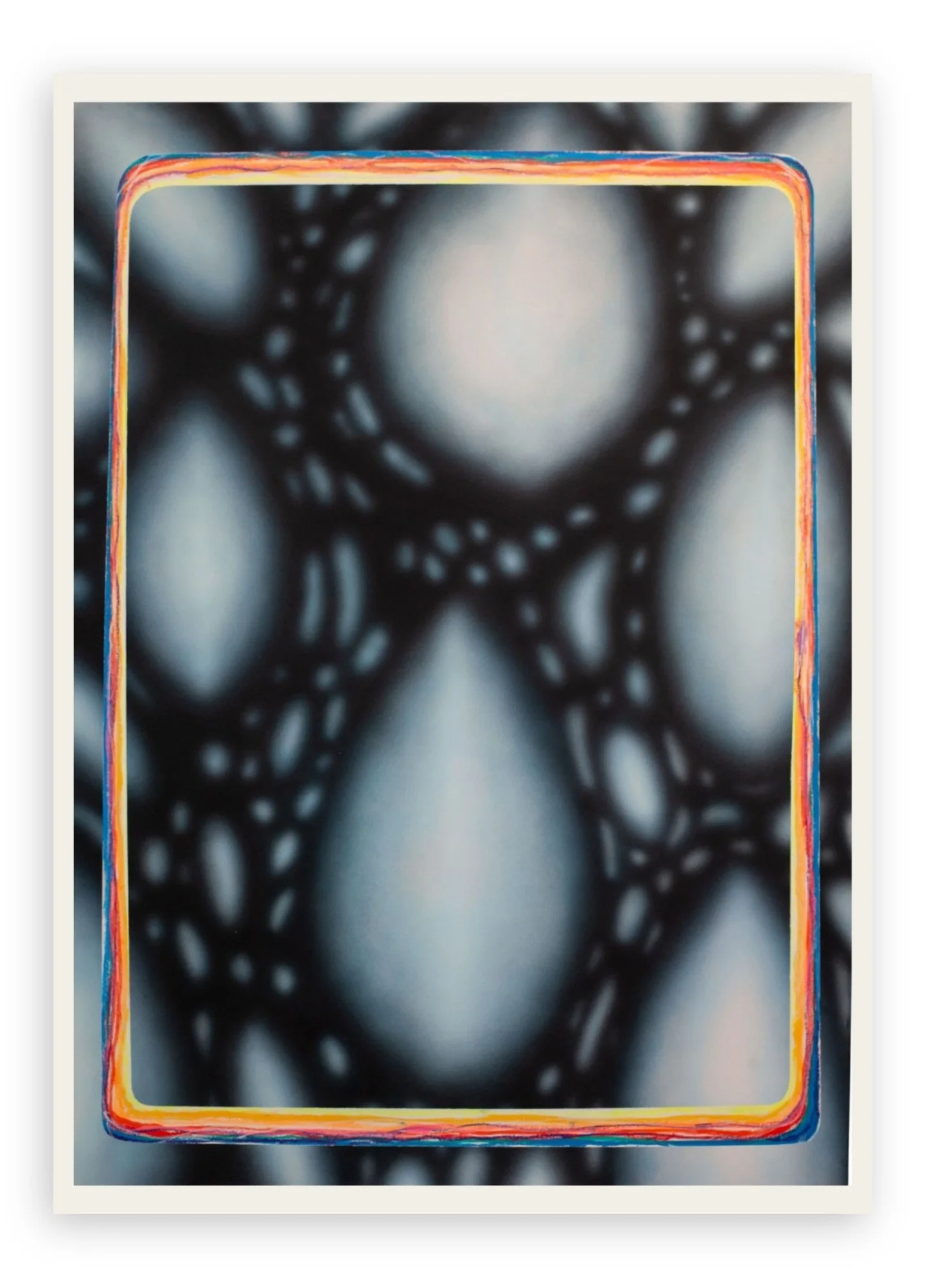 Portrait orientation abstract painting "Dreamwalkers" by Erik Foss, 2019.