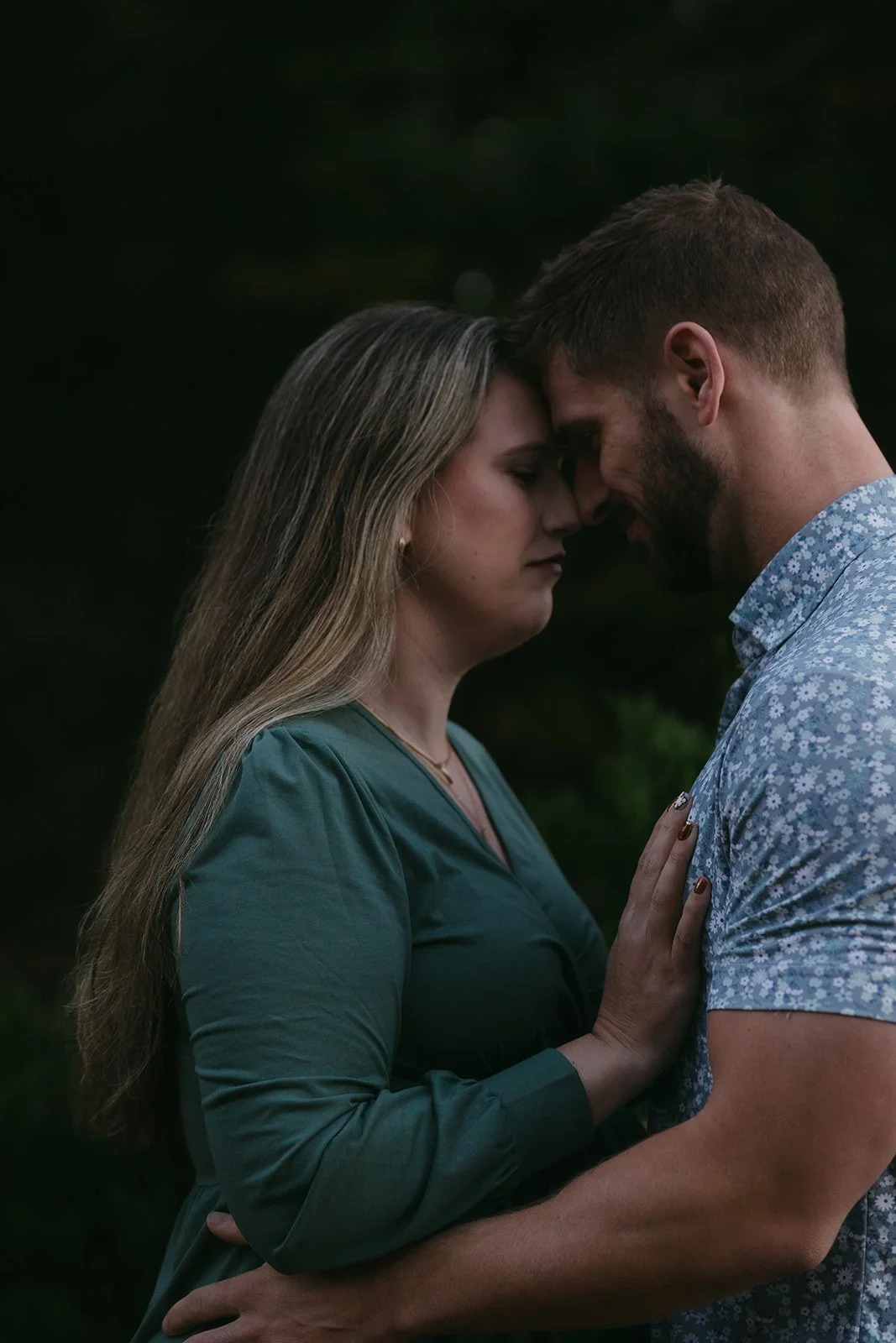 Romantic Shingletown Maternity Session Surrounded by Towering Pines