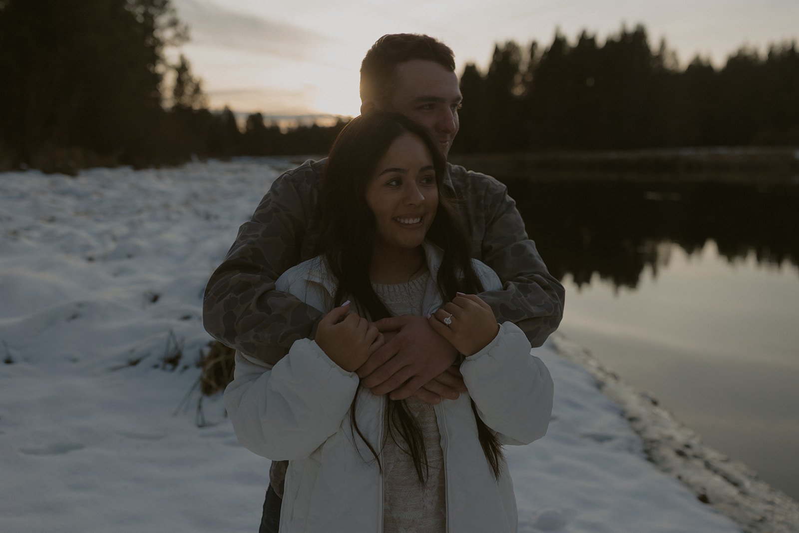 A Romantic Sunriver Proposal Along the Deschutes River | Conner &amp; Ella
