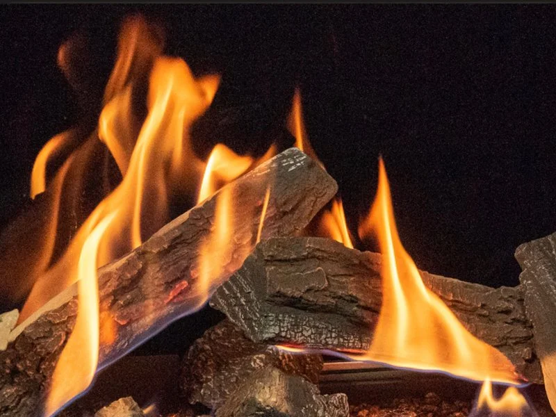 Gas fire flame appearance