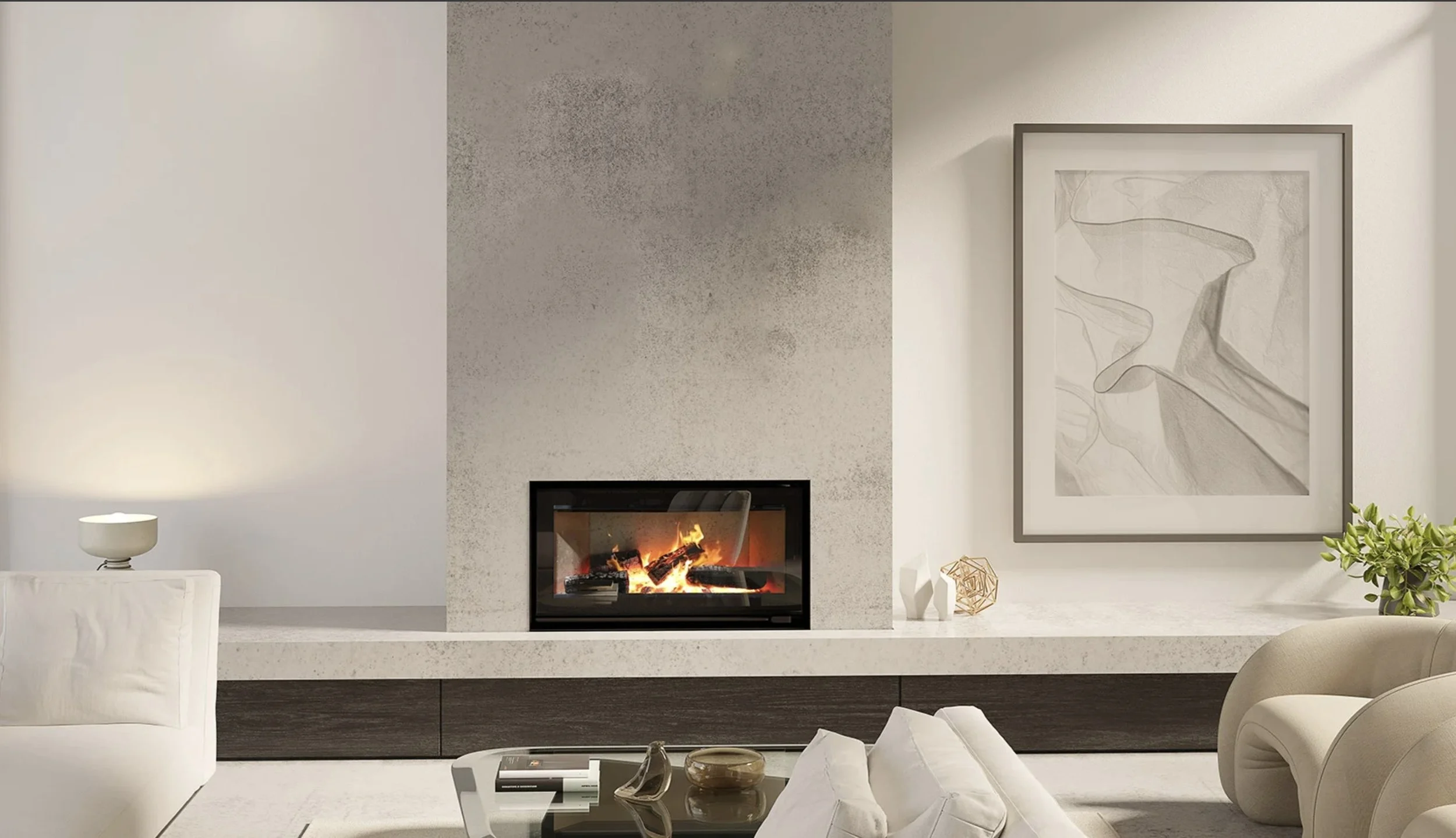 Escea TC970 Clean Air Inbuilt Fireplace