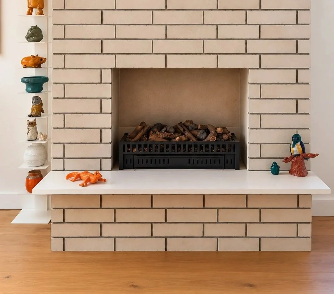 Existing fireplace opening