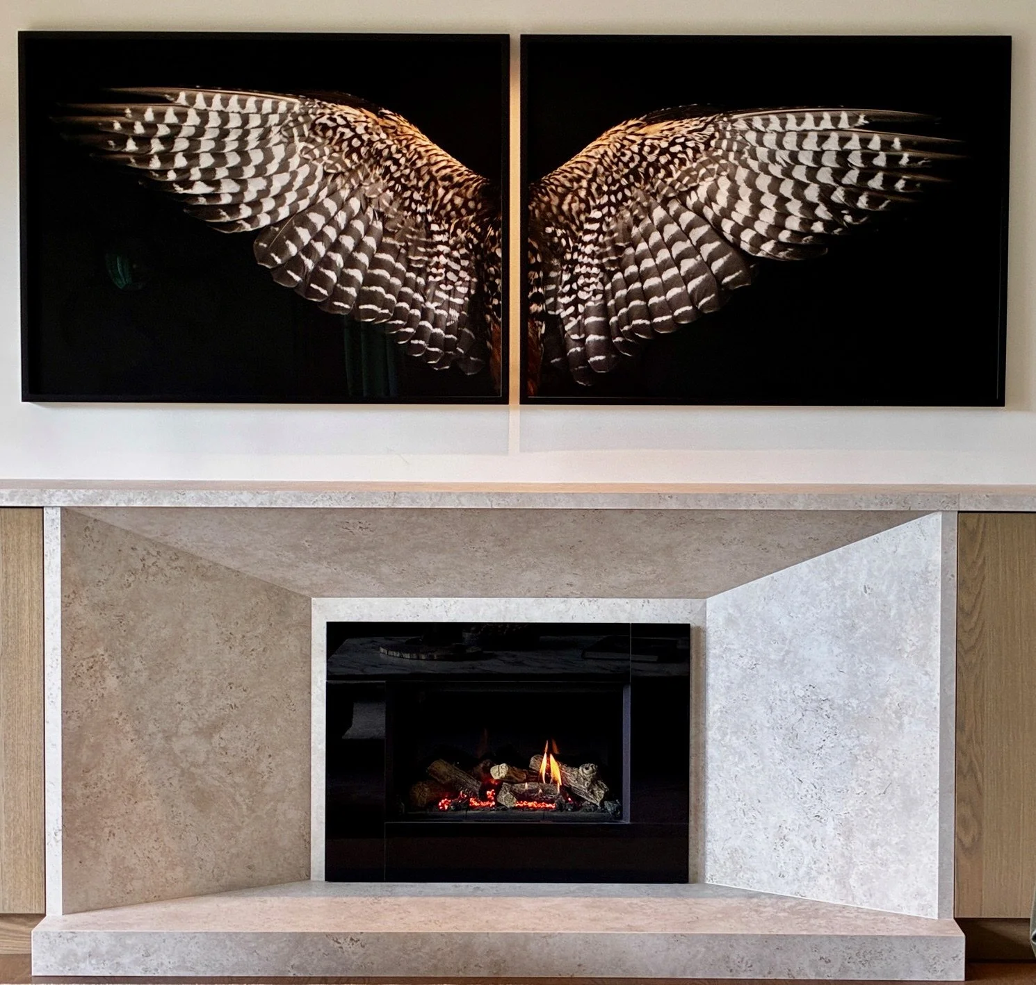 Dekton Surround with Gas Fireplace