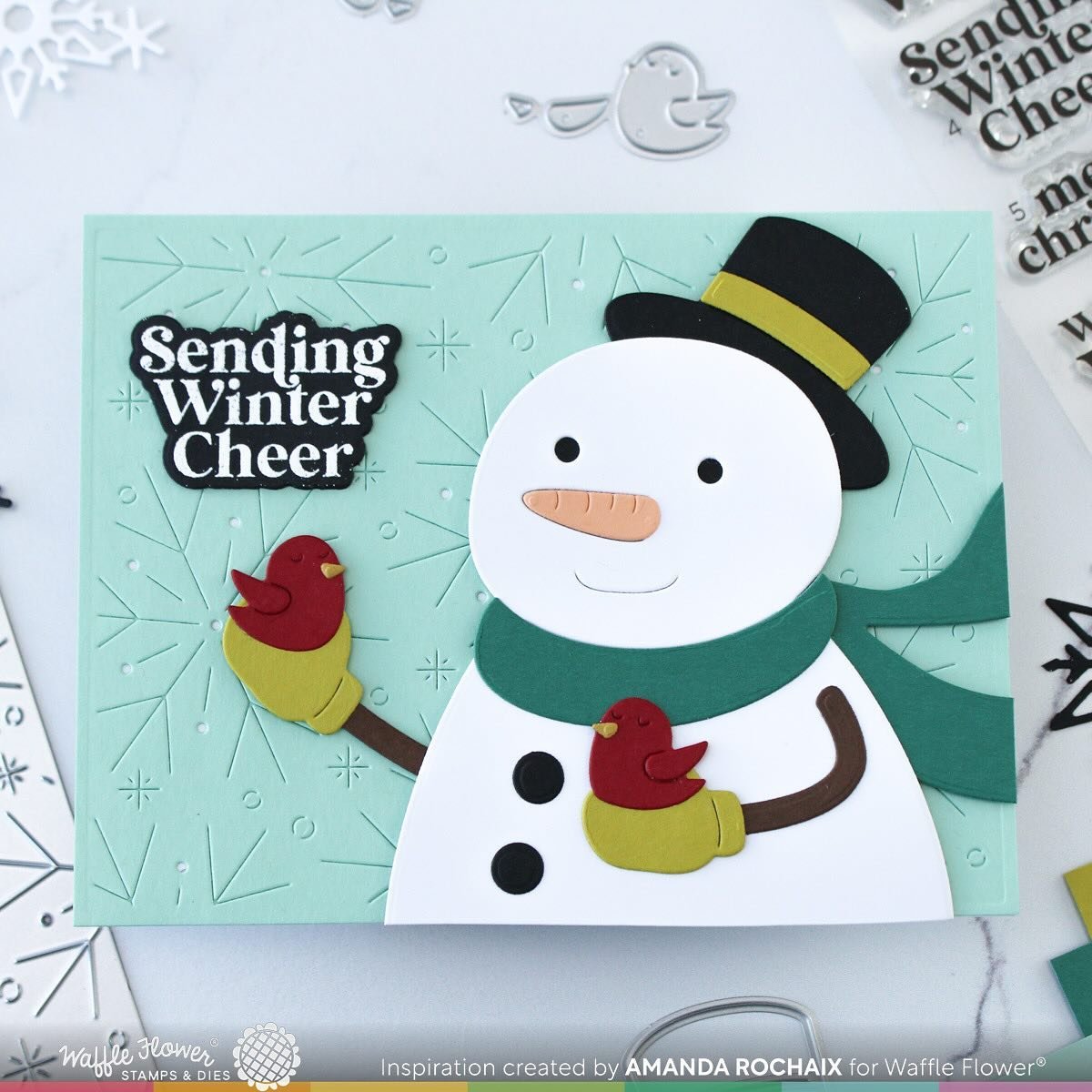 It&rsquo;s been snowing off and on in Michigan, so this card feels so right to share!! I looove this cutie of a die set from @waffleflowercrafts 😍. You could mass produce some adorable cards with it for sure!!

I hope all my friends in the US had a 