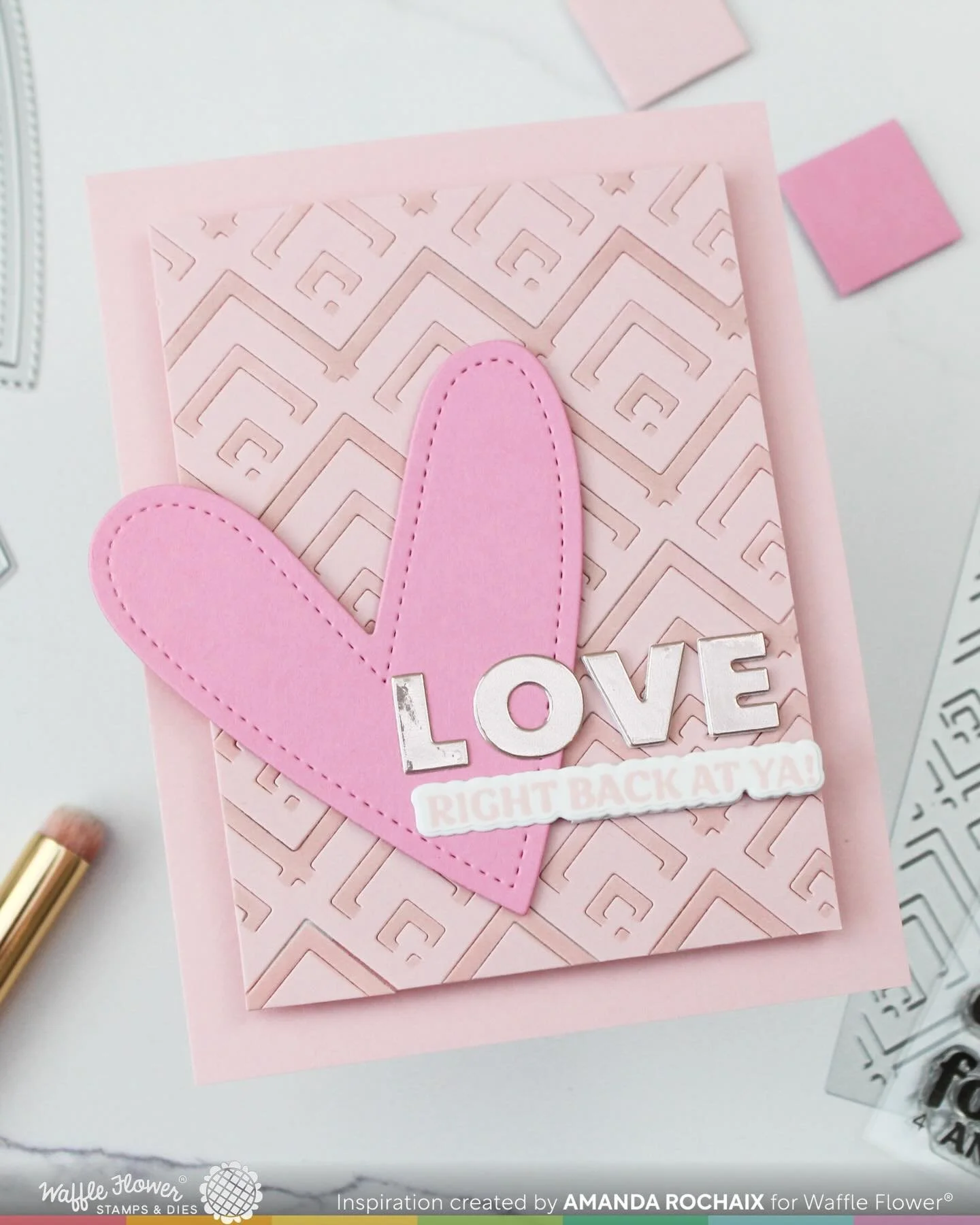 It&rsquo;s the last day of sneaks before the @waffleflowercrafts Simple Joy release tomorrow!!! One thing I adore about this release is all of the new background dies/stencils/texture dies 😍. I felt it was appropriate to share this card today using 