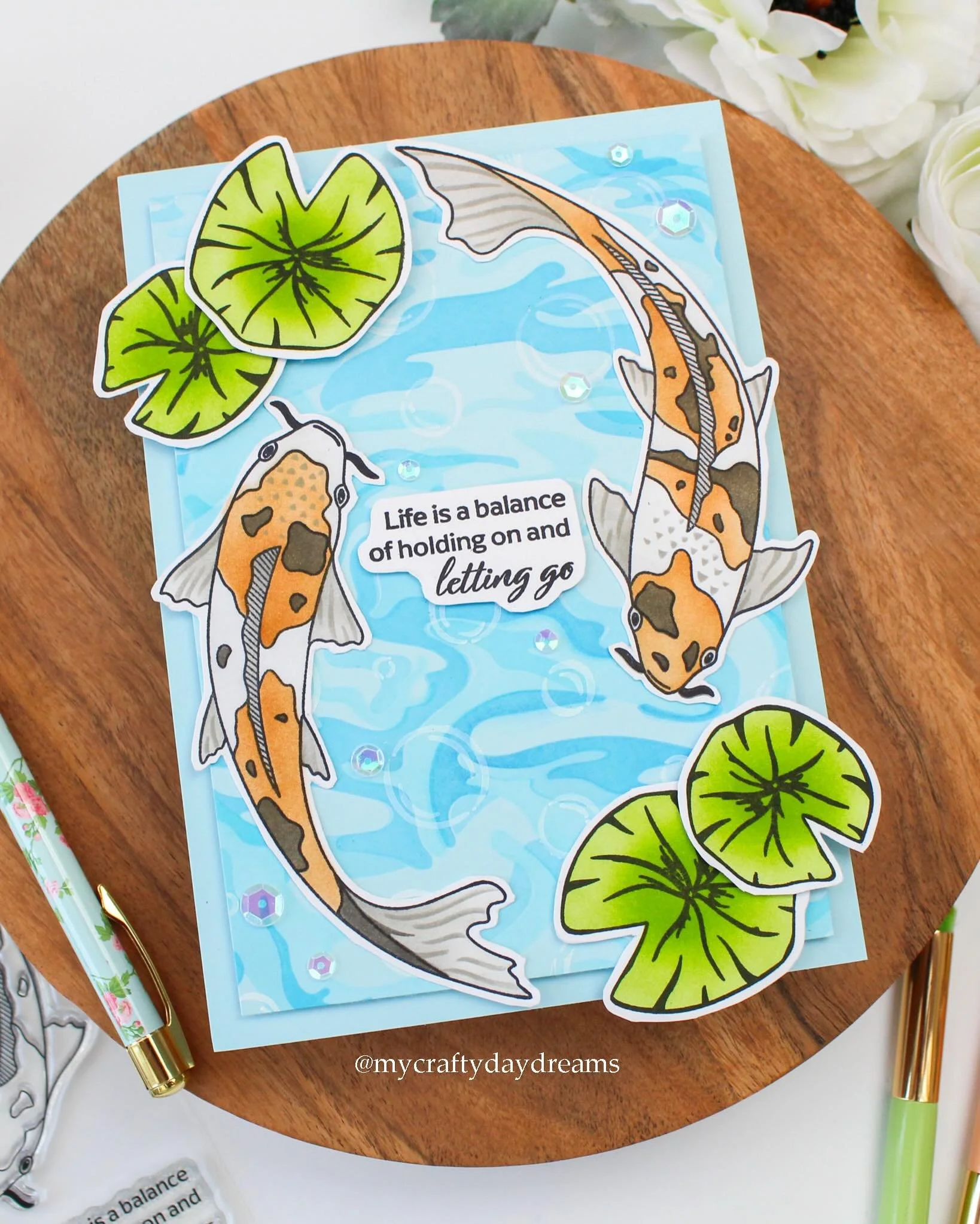 Hello, hello! I&rsquo;ve got a great set of cards to share with you today featuring the @scrappytailscrafts Good Fortune release!🐸 Both of these cards are 5x7, and I looooove that Sabrina created a fabulous 5x7 cover plate, and the gorgeous Water Bu