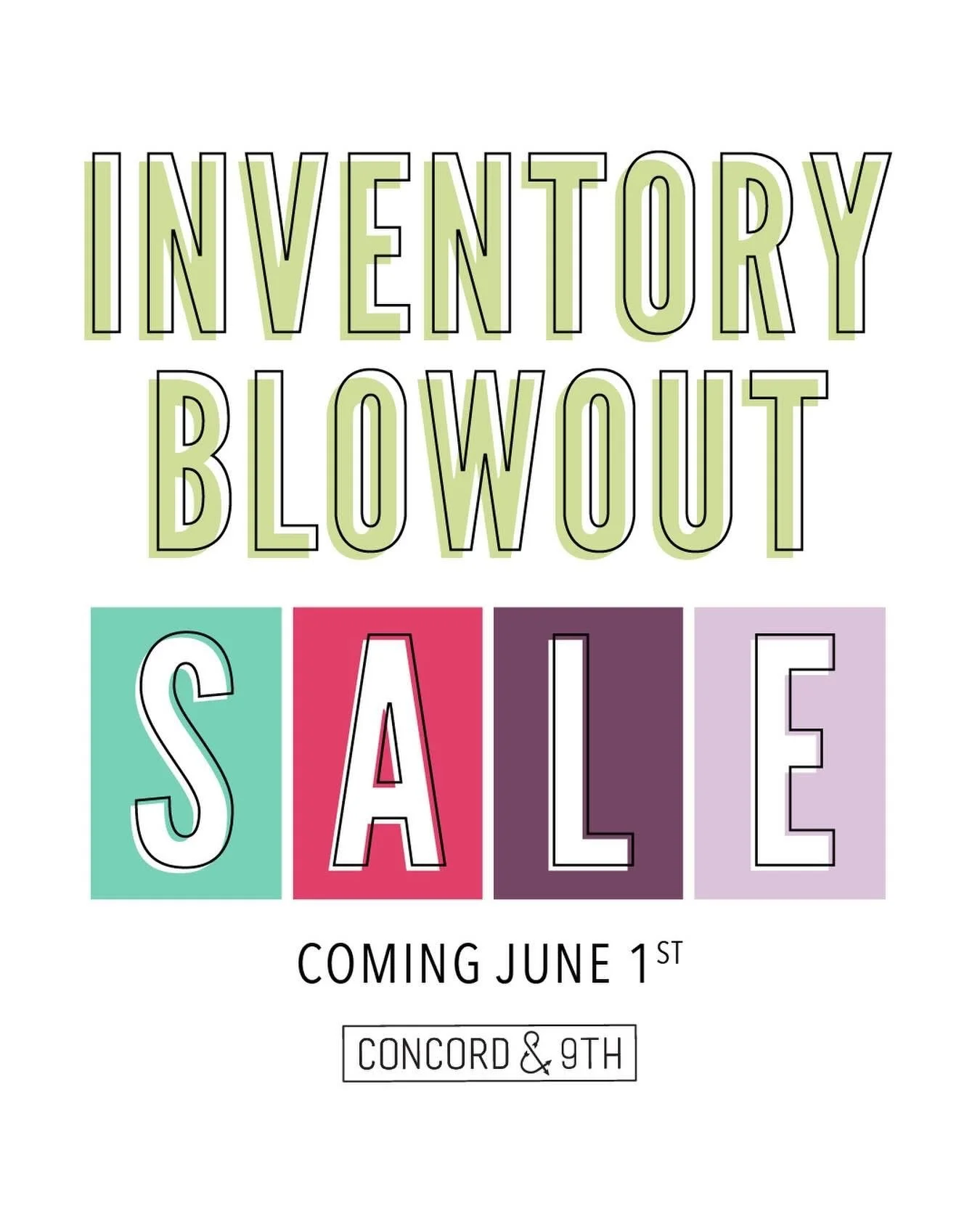 2026 Concord &amp; 9th Inventory Blowout Sale
