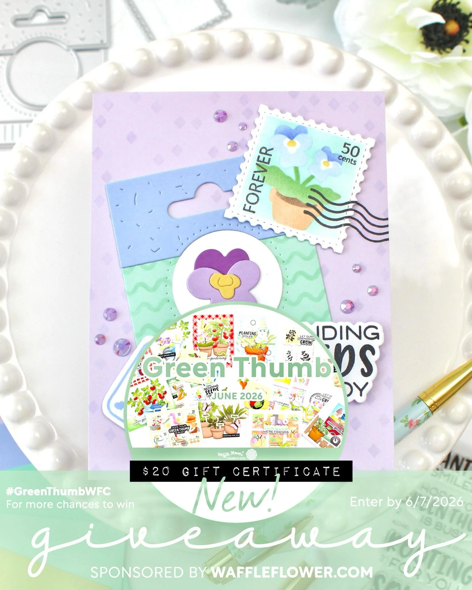 🎉Giveaway 🎉

In celebrating the new Waffle Flower Green Thumb release, I&rsquo;ve
partnered with @waffleflowercrafts to give 1 lucky winner a $20 gift certificate to waffleflower.com! 

I had soooo much fun playing with the Seed Packet die that I h