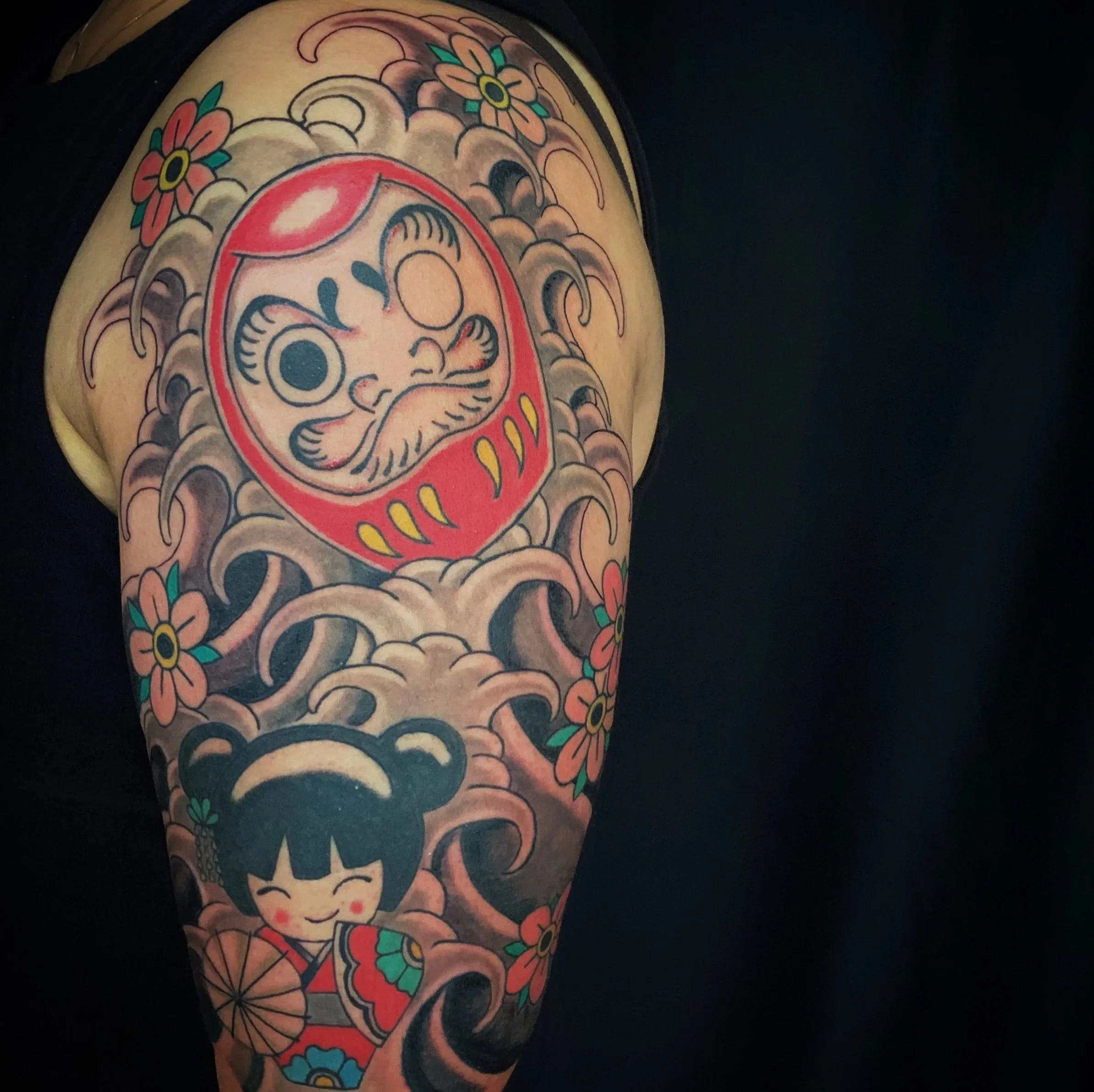Daruma half sleeve