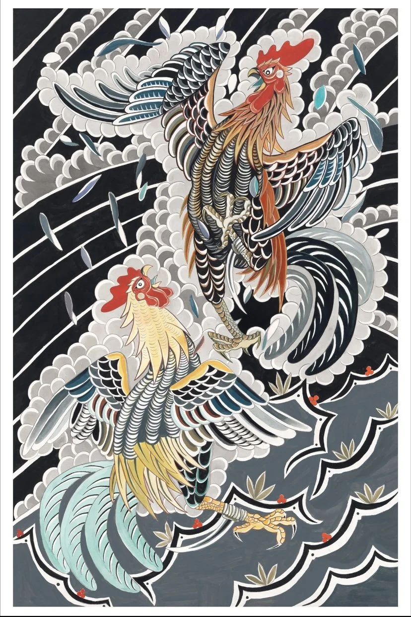 Sabong illustration by Tito Gavina