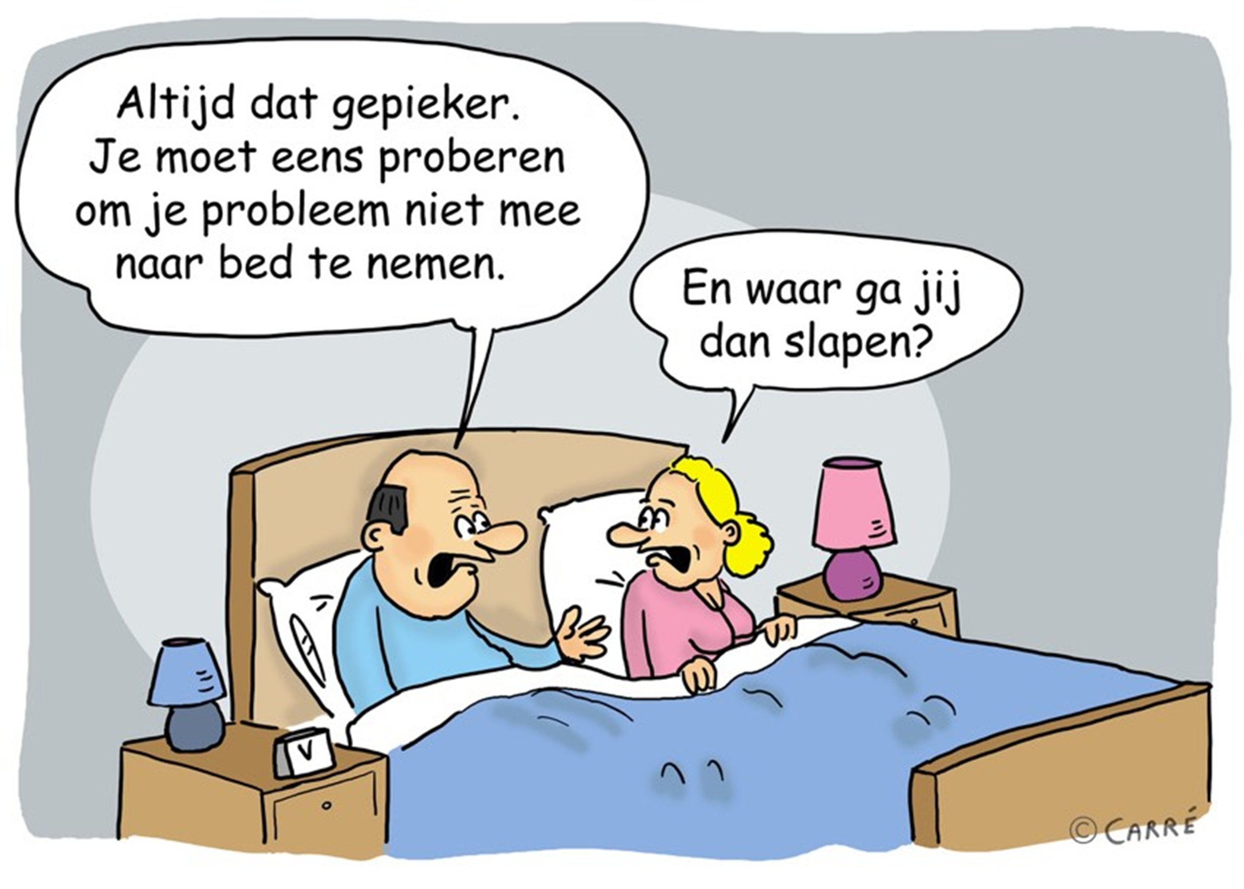 SLAAP IS GEEN LUXE, MAAR EEN NOODZAAK
