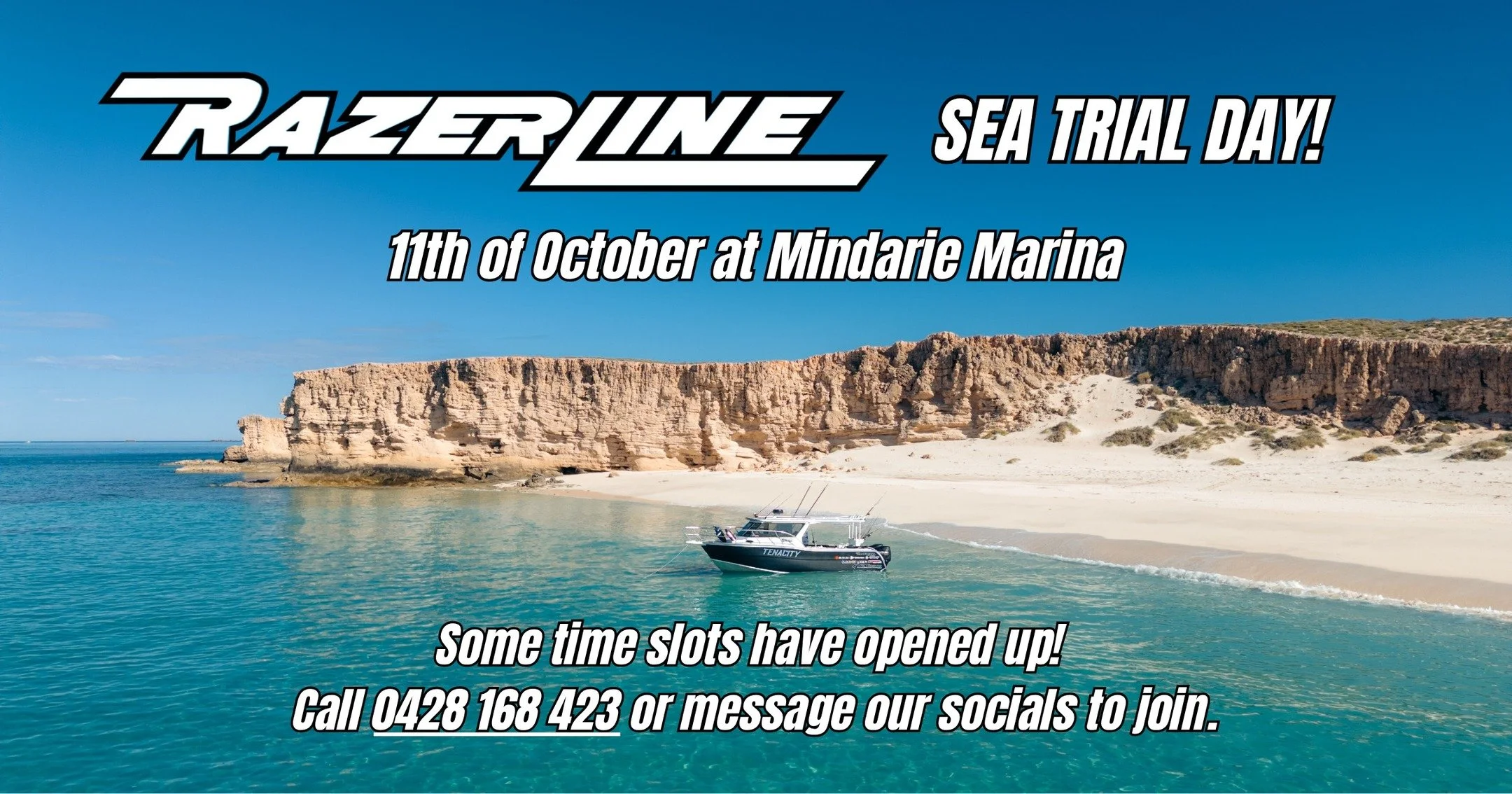 π€ πππ³ππ«π₯π’π§π πππ ππ«π’ππ₯ πππ² – ππ’π§πππ«π’π πππ«π’π§π, ππππ¨πππ« ππππ‘! π
A few time slots have just opened up for our upcoming Sea Trial Day this Saturday! Come experience the performance, handling, and comfo