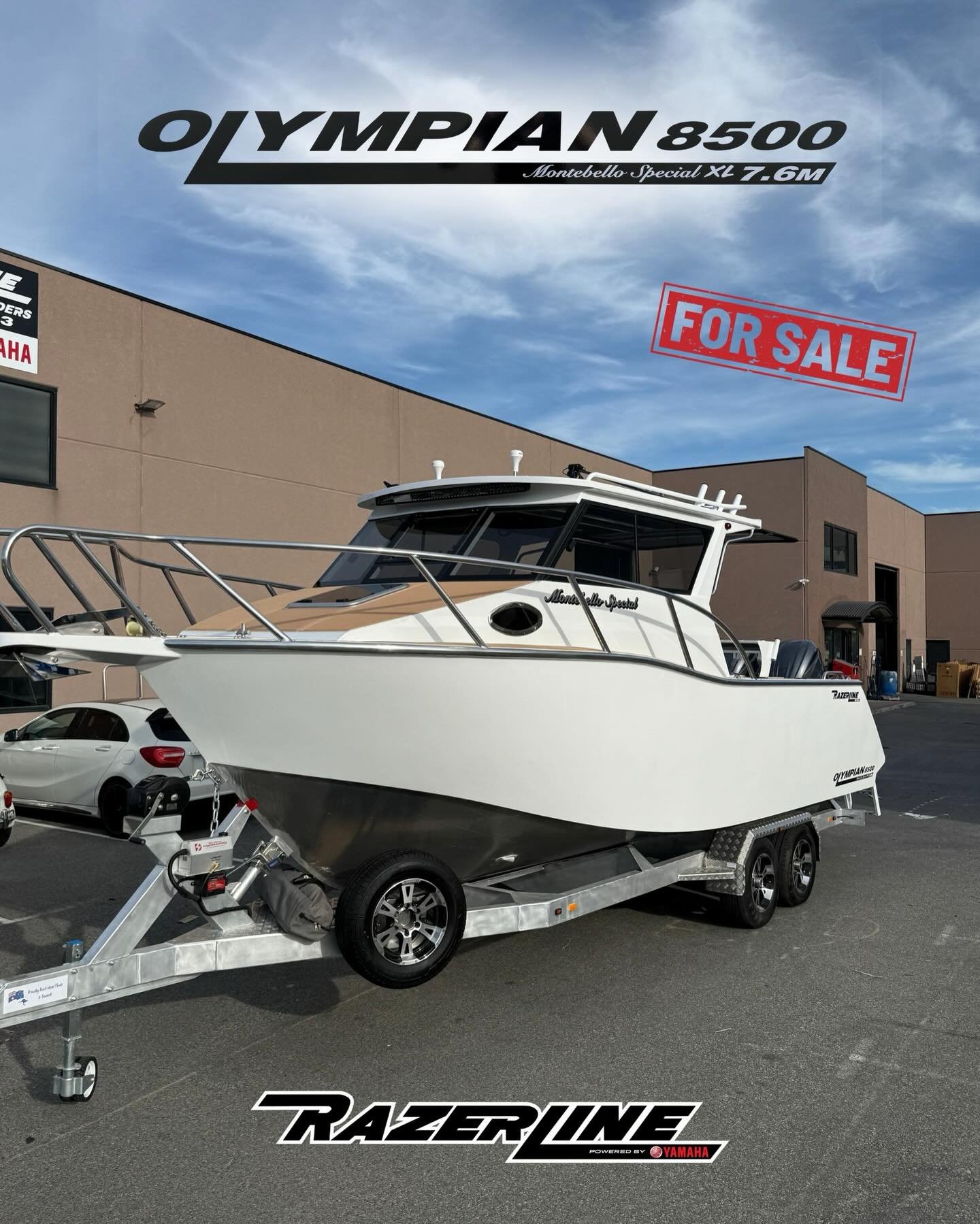 Completed for the Hillarys Boat Show, here&rsquo;s another look at this Razerline 8500 XL Montebello Special Hardtop.

We rarely get the chance to build stock boats, but when we do, it&rsquo;s an opportunity for someone to skip the construction queue