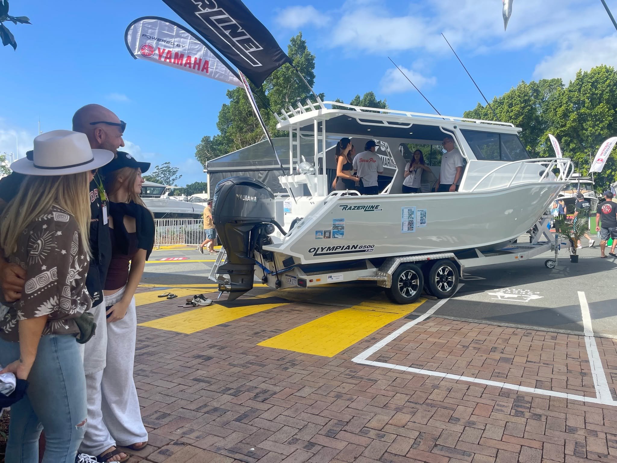 The Ive's Razerline era begins! Here's one of their first looks at their new boat.

Welcome to the Razerline Family! 🛥️❤️

#razerline #olympian #customboat #razerlinefamily #queensland @bia__wa