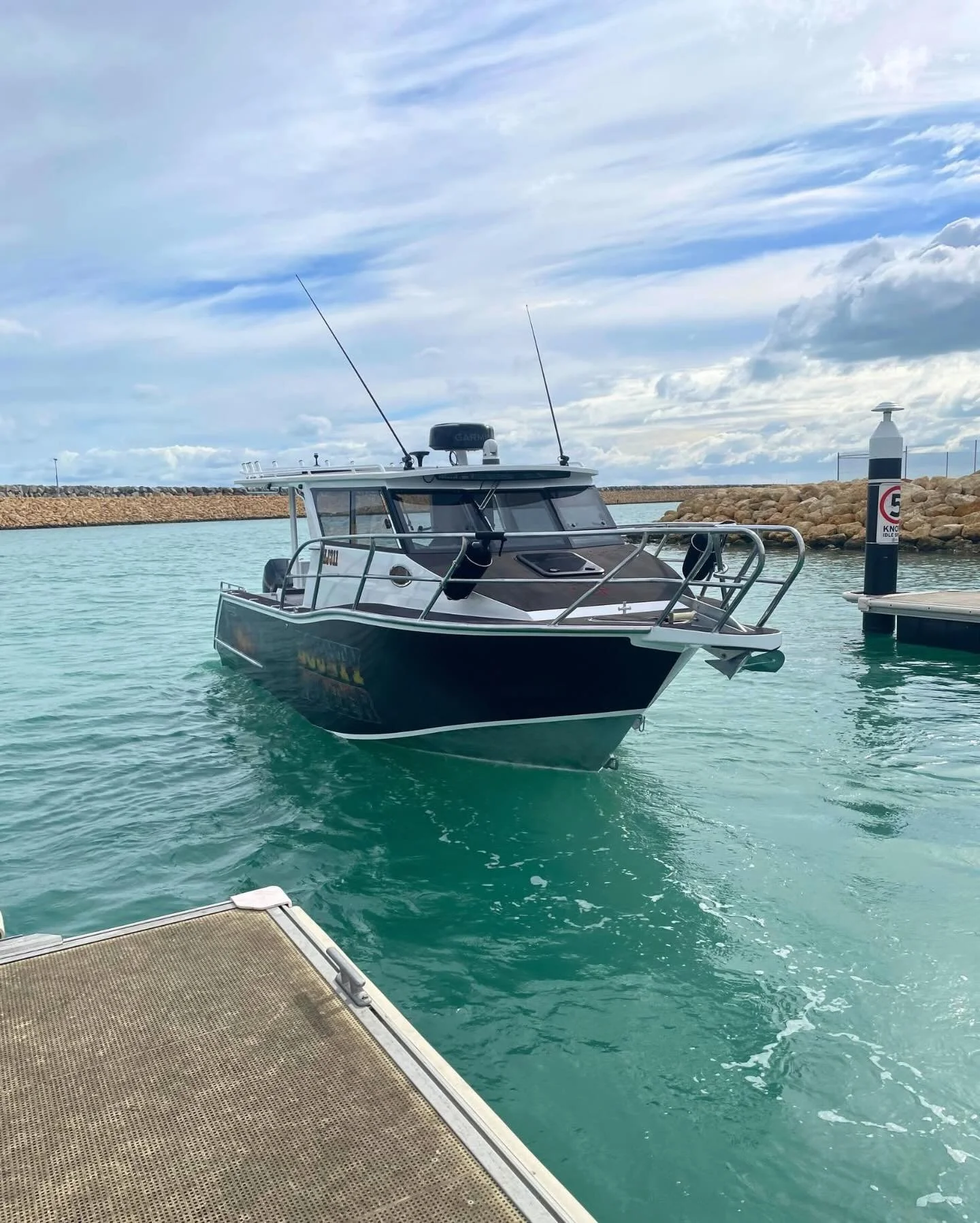 🔥 THE NEW BOUNTY HUNTER IS COMPLETE 🔥

After months of planning, fabrication, fit-out and finishing touches, Bounty Hunter hit the water today for her sea trial, and the conditions were anything but gentle. Windy conditions and a 2.1m swell provide