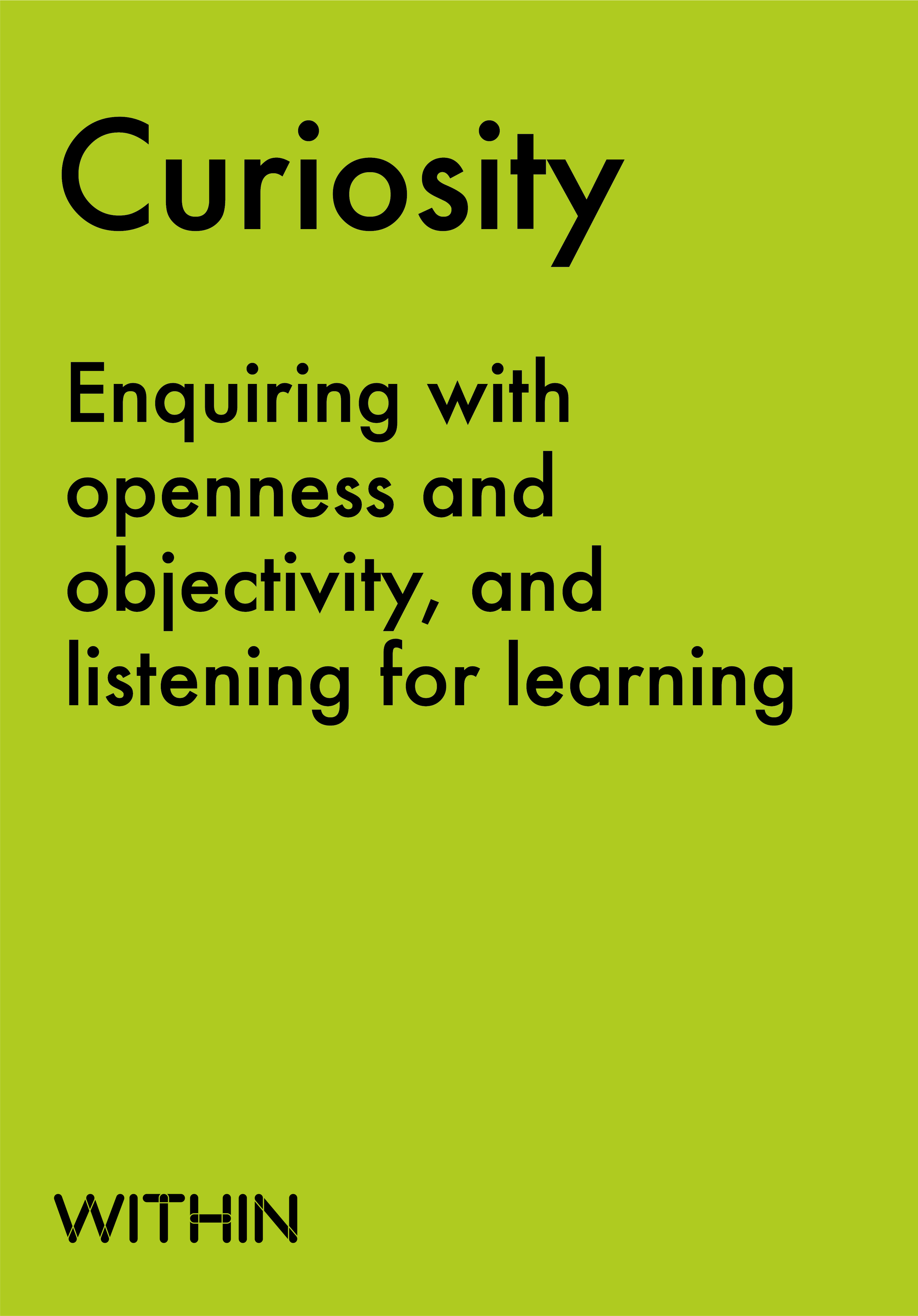 Human-Centred Leadership Values 6 Curiosity