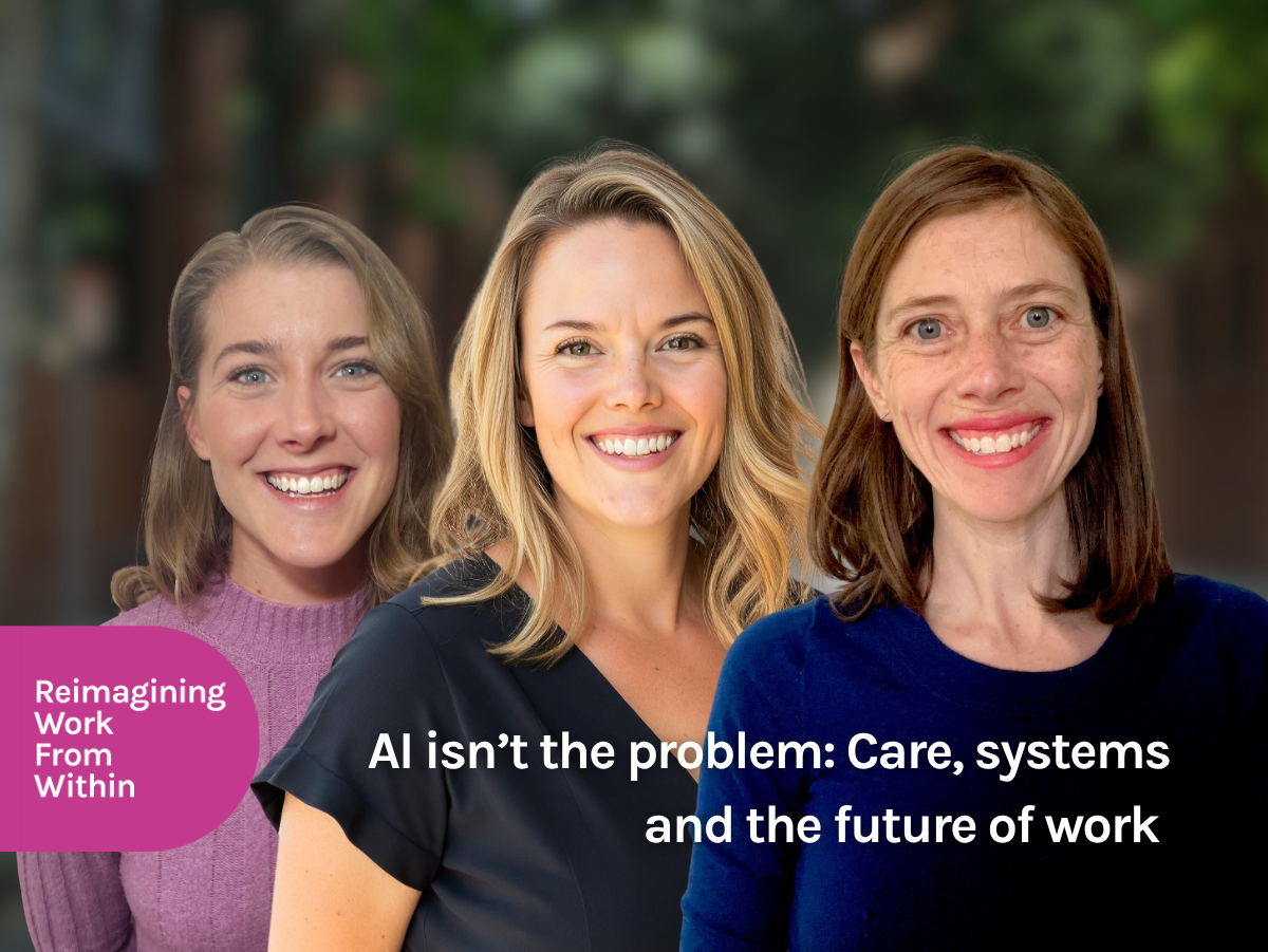 AI isn’t the problem:                                          Care, systems and the future of work 