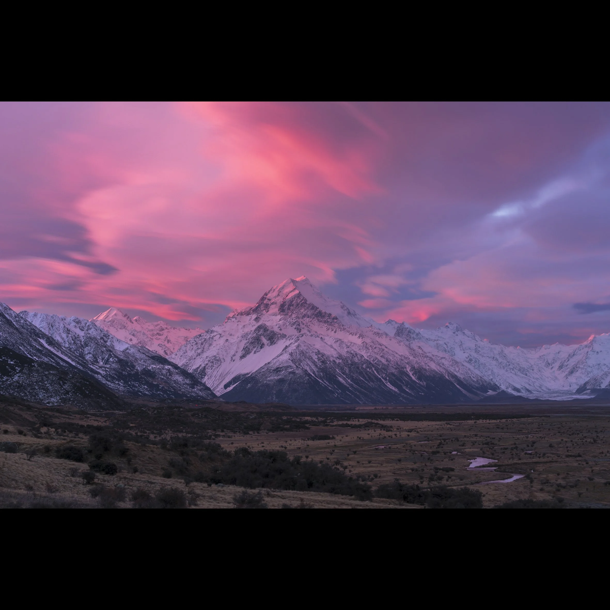 Mt. Cook Valley Sunset